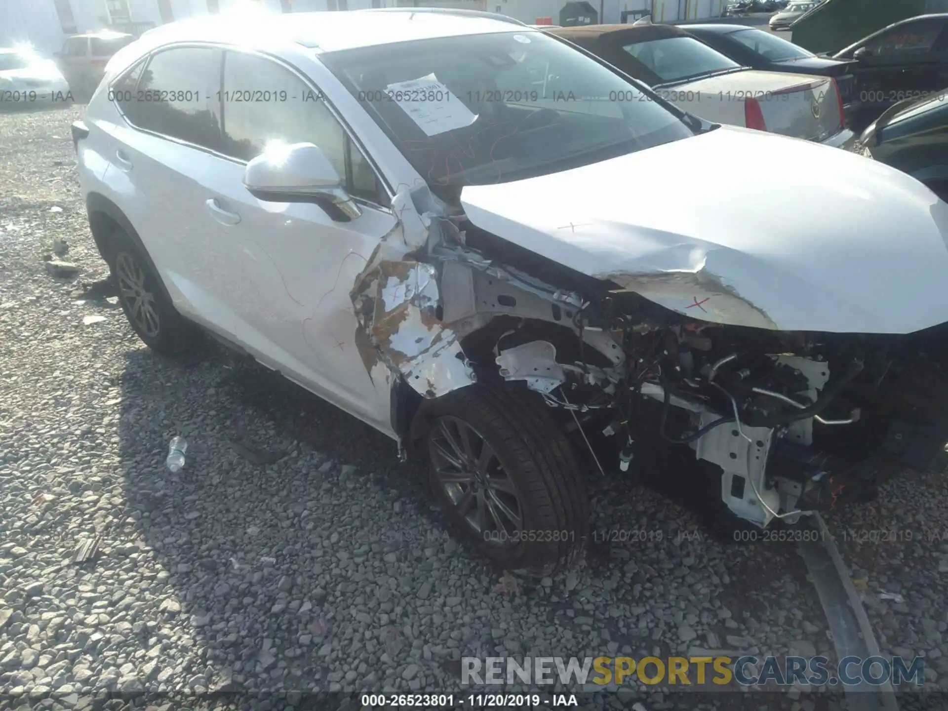 1 Photograph of a damaged car JTJBARBZ8K2201431 LEXUS NX 2019