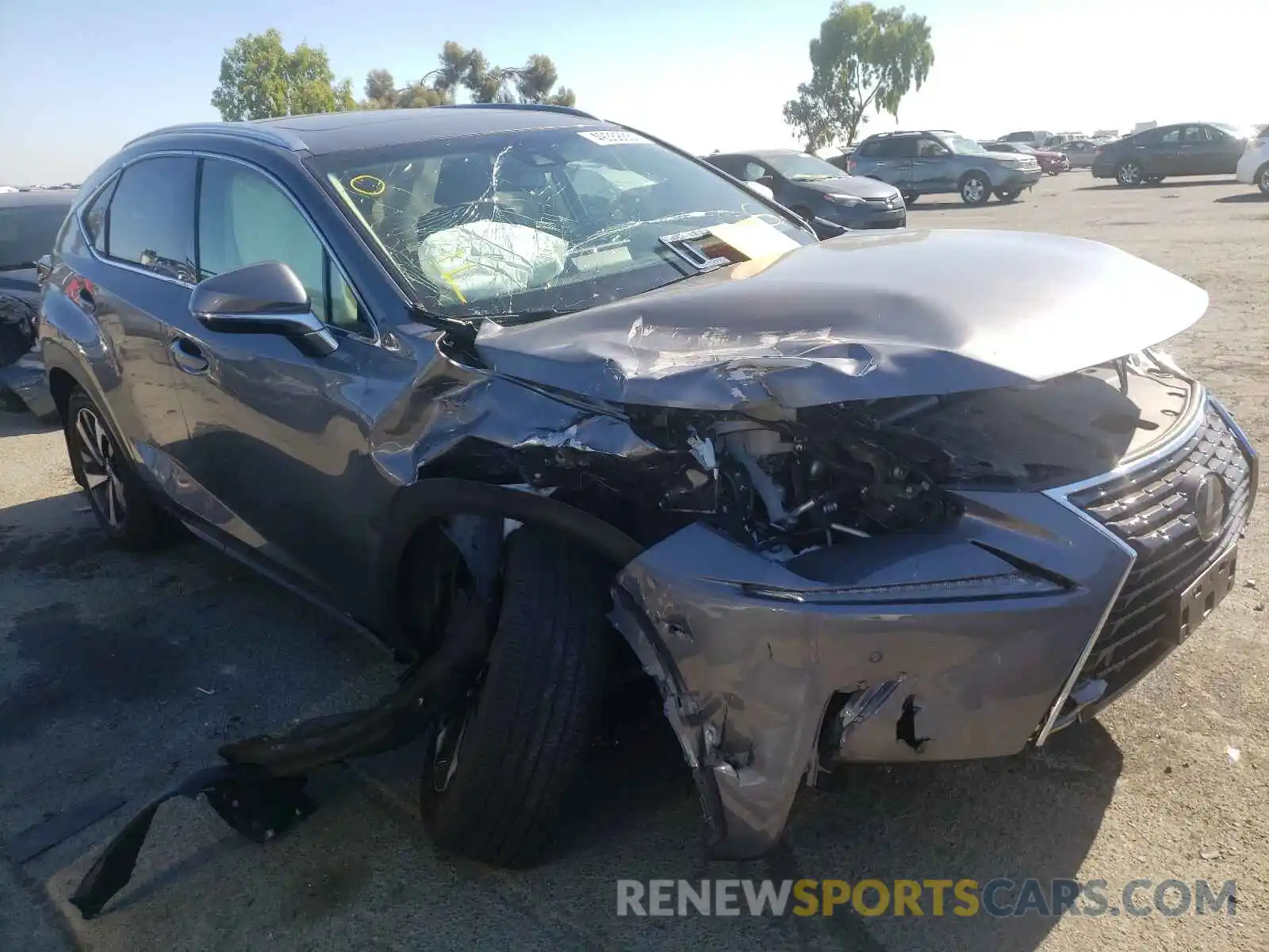 1 Photograph of a damaged car JTJBARBZ8K2203521 LEXUS NX 2019