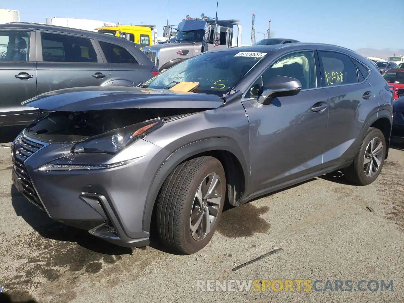 2 Photograph of a damaged car JTJBARBZ8K2203521 LEXUS NX 2019