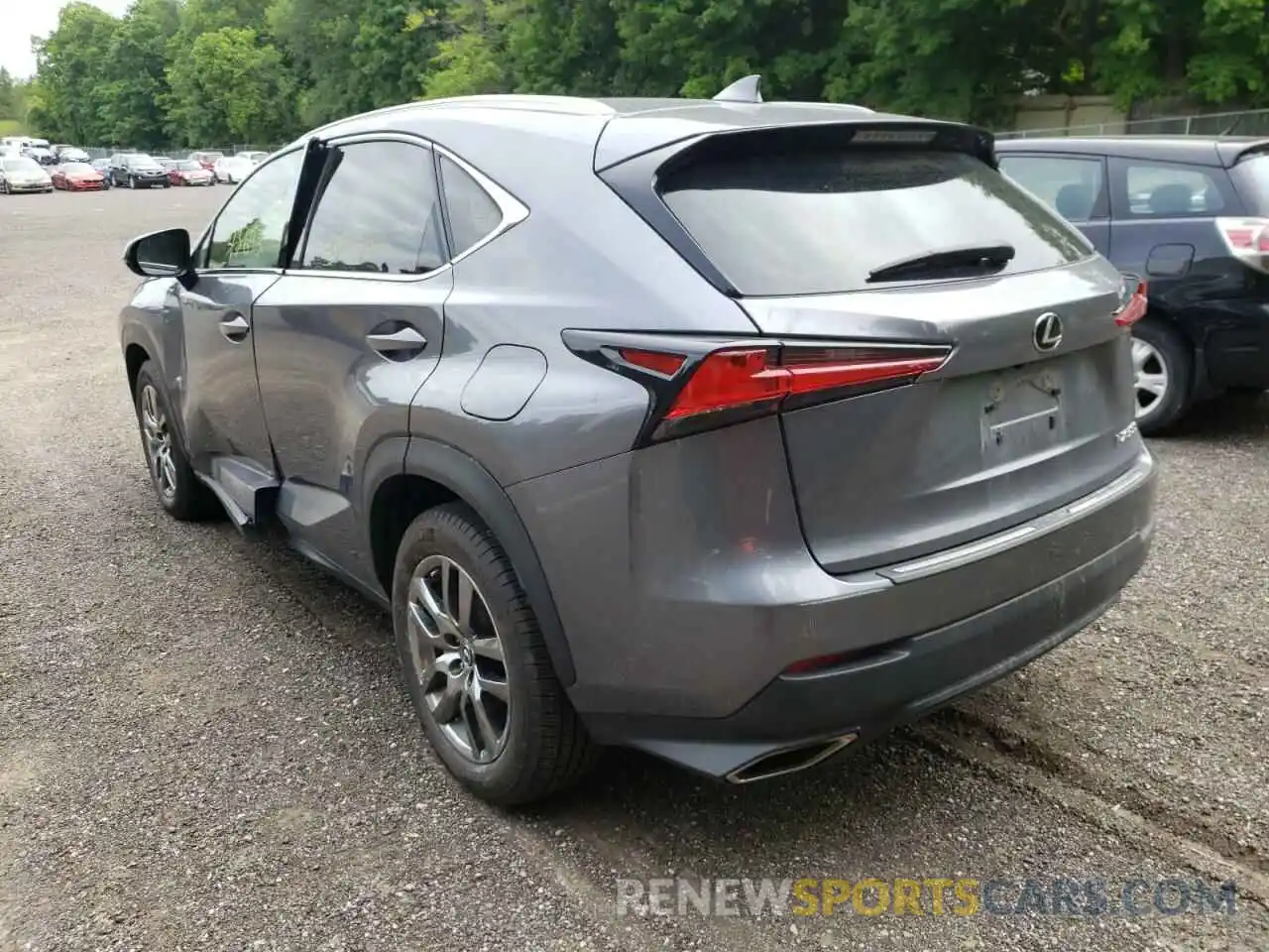 3 Фотография поврежденного автомобиля JTJBARBZ8K2206581 LEXUS NX 2019