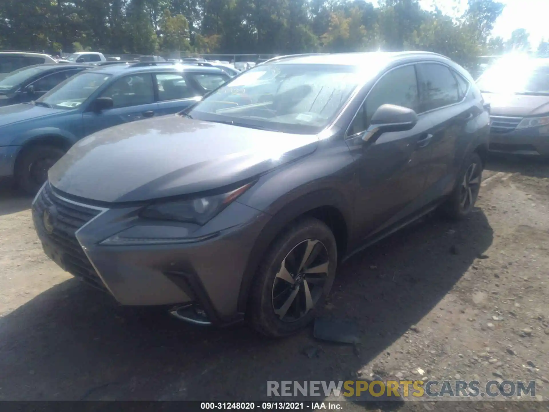 2 Фотография поврежденного автомобиля JTJBARBZ8K2217256 LEXUS NX 2019