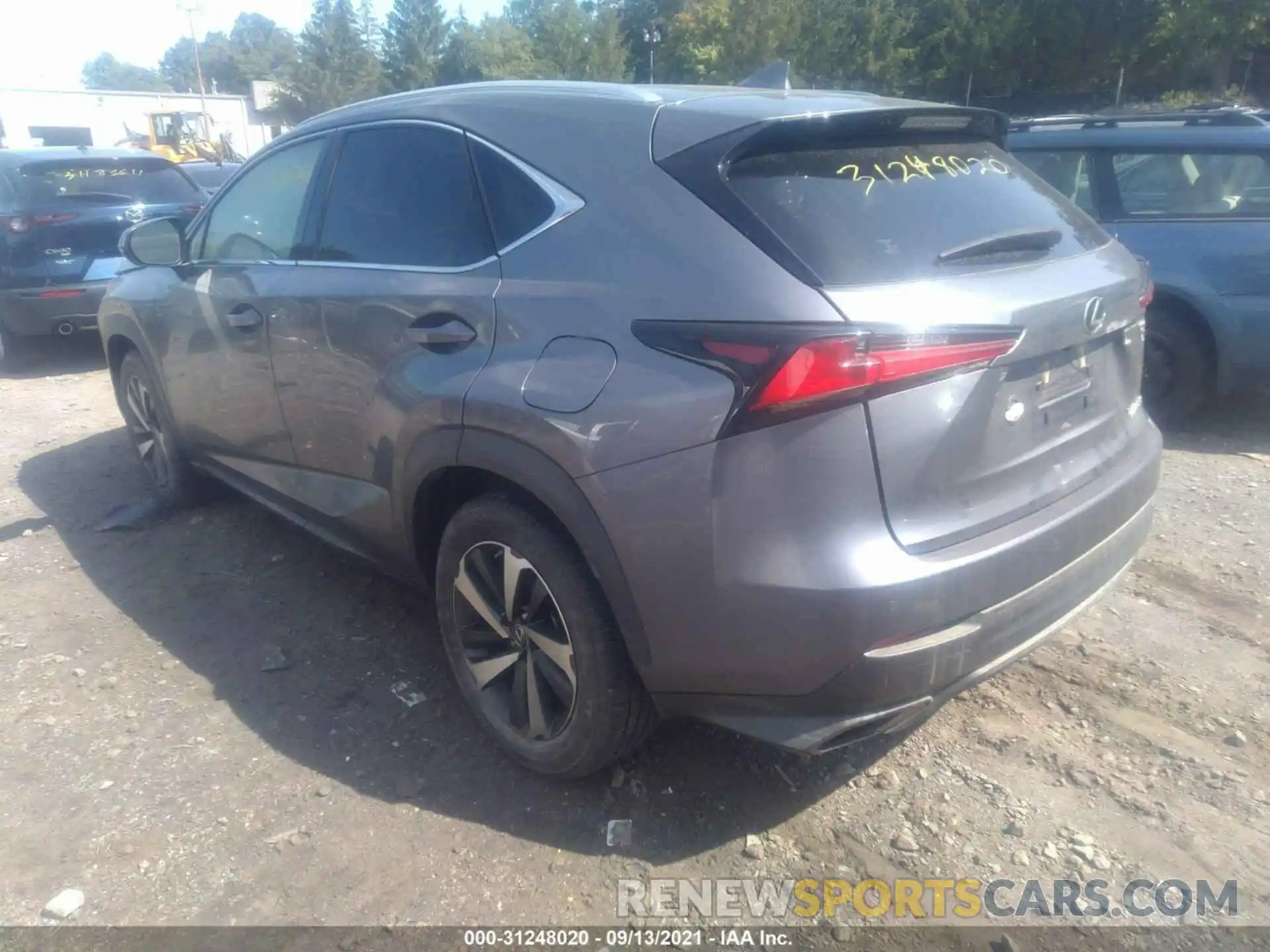 3 Фотография поврежденного автомобиля JTJBARBZ8K2217256 LEXUS NX 2019