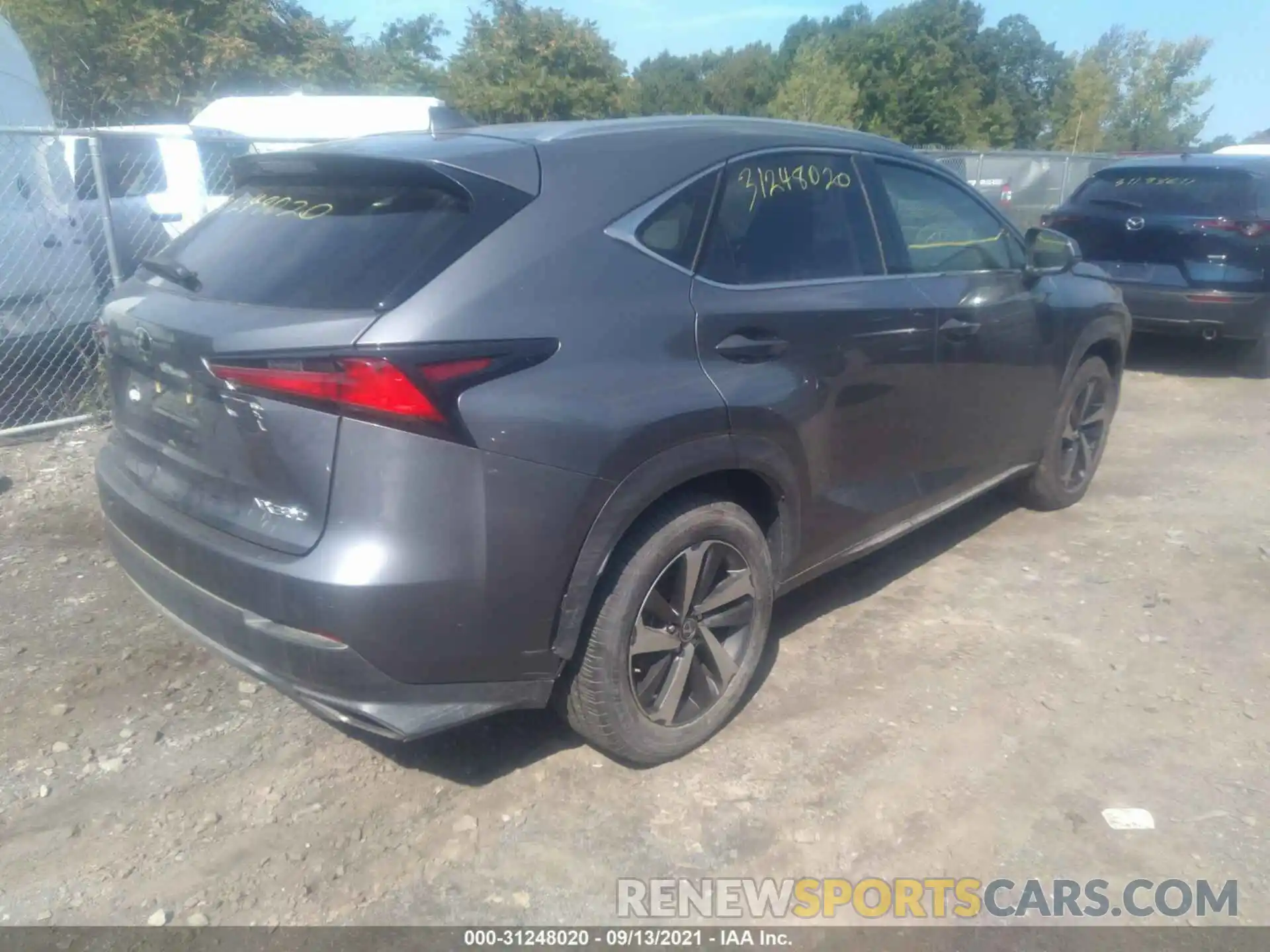 4 Фотография поврежденного автомобиля JTJBARBZ8K2217256 LEXUS NX 2019