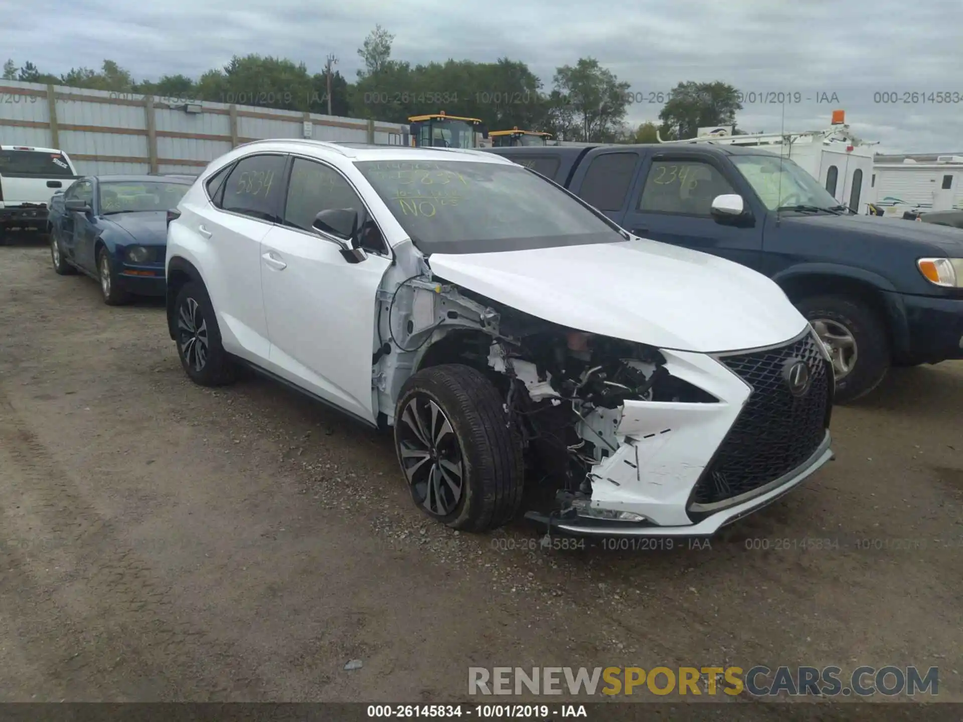 1 Photograph of a damaged car JTJBARBZ9K2183005 LEXUS NX 2019