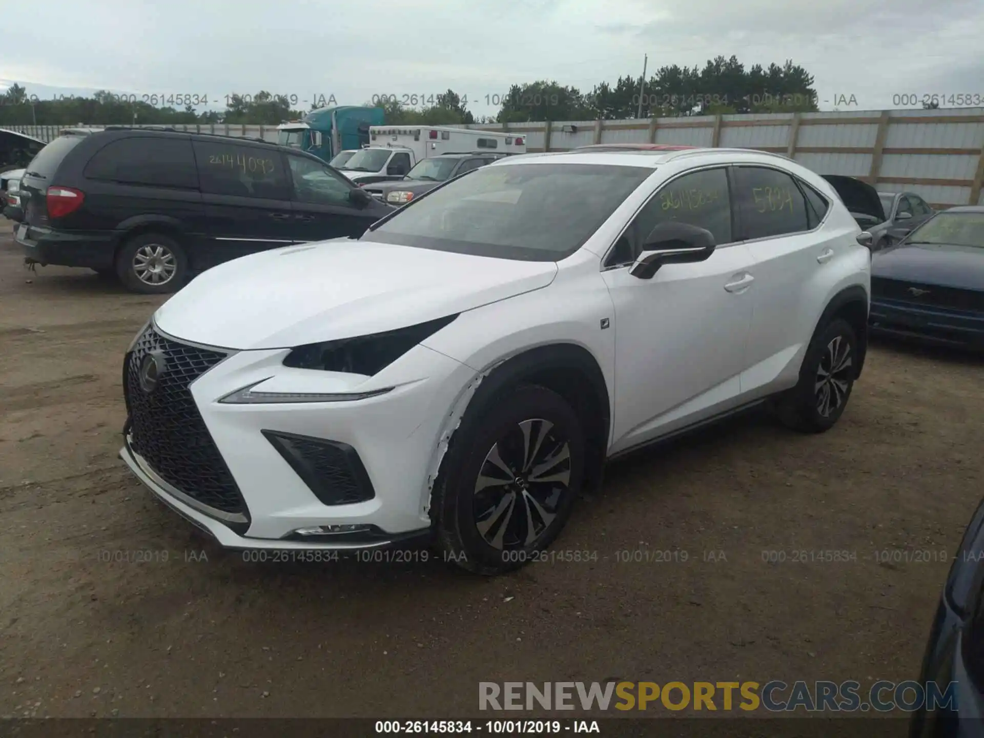 2 Фотография поврежденного автомобиля JTJBARBZ9K2183005 LEXUS NX 2019