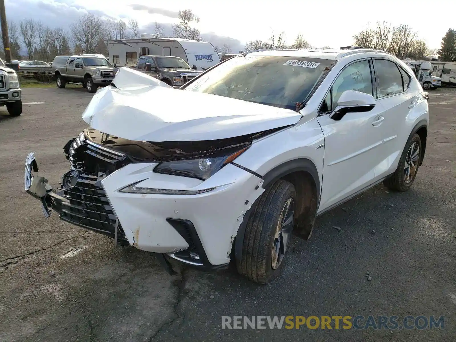 2 Фотография поврежденного автомобиля JTJBARBZ9K2183179 LEXUS NX 2019