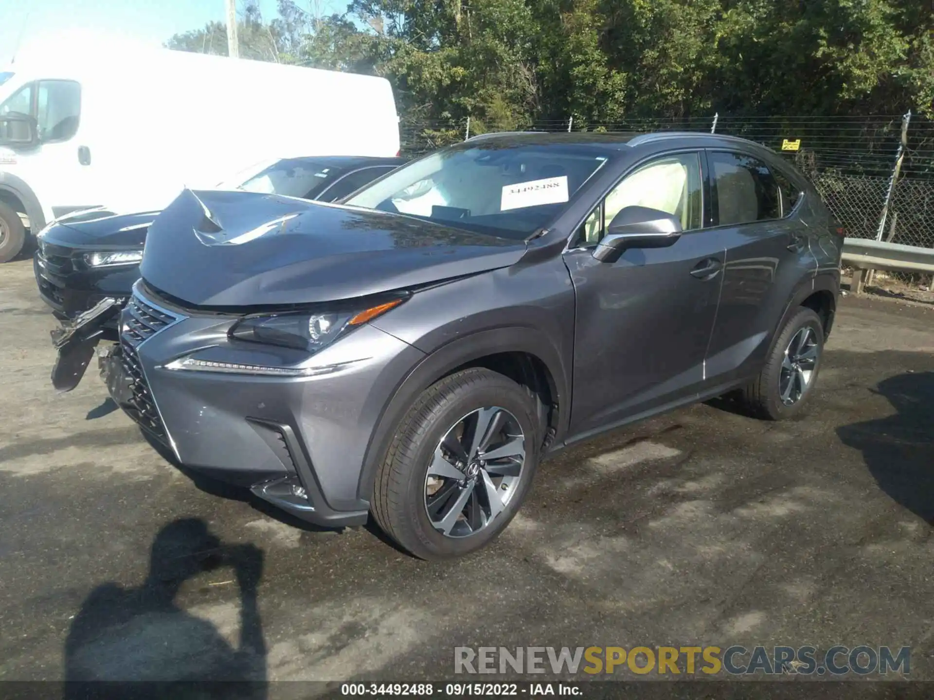 2 Фотография поврежденного автомобиля JTJBARBZ9K2188852 LEXUS NX 2019