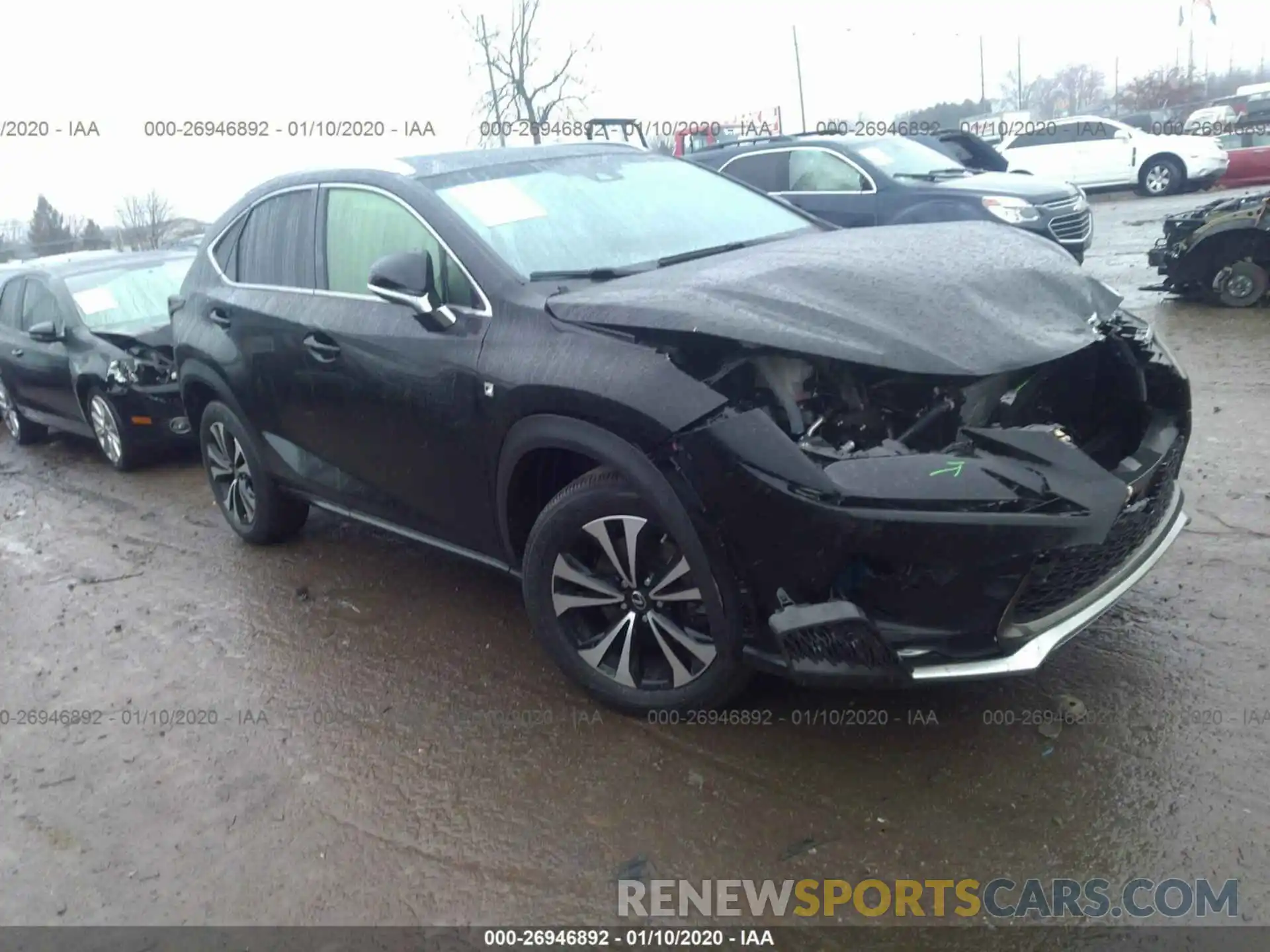 1 Photograph of a damaged car JTJBARBZ9K2191136 LEXUS NX 2019