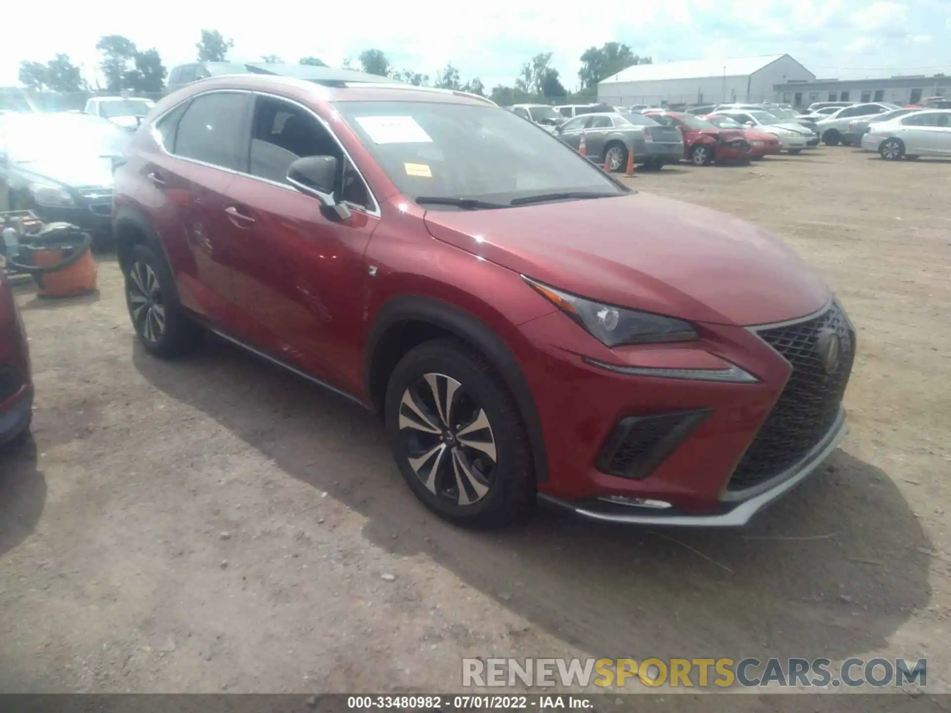 1 Photograph of a damaged car JTJBARBZ9K2193632 LEXUS NX 2019