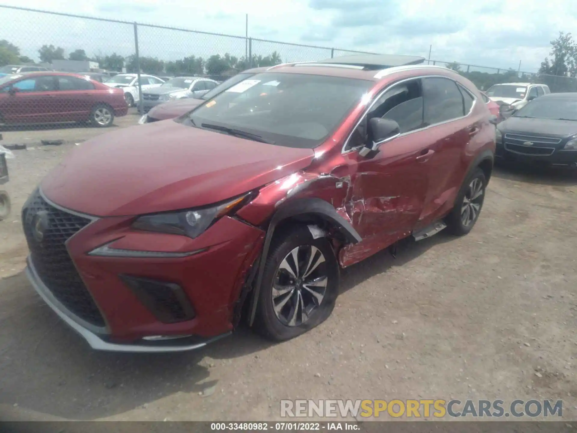 2 Photograph of a damaged car JTJBARBZ9K2193632 LEXUS NX 2019