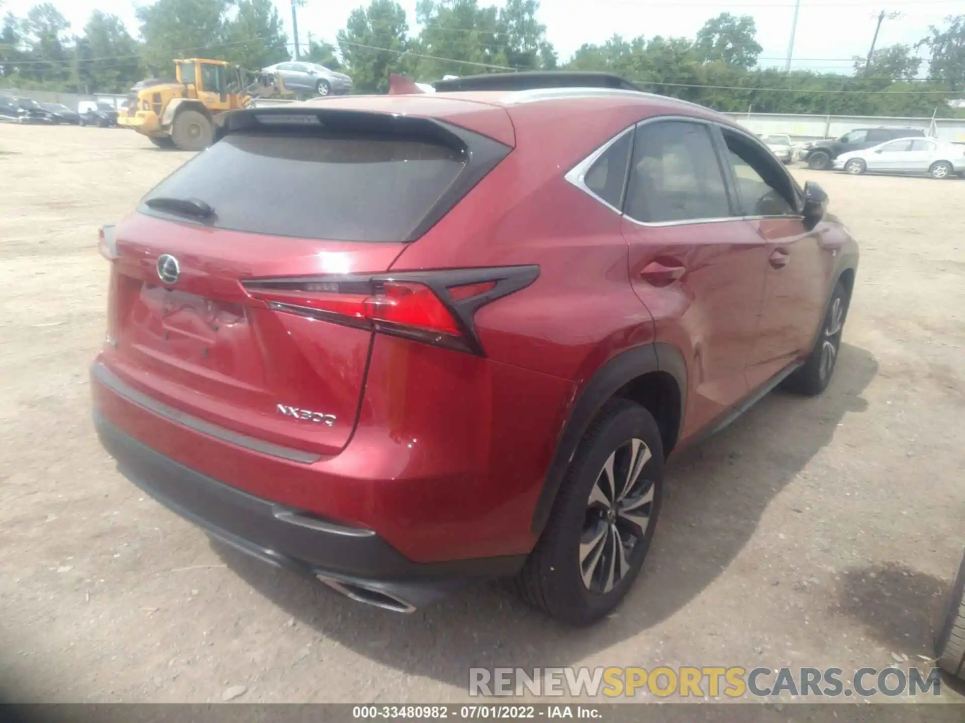 4 Photograph of a damaged car JTJBARBZ9K2193632 LEXUS NX 2019