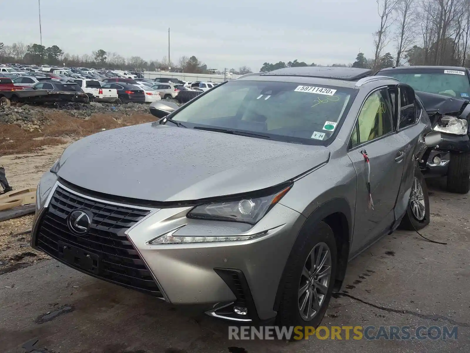 2 Фотография поврежденного автомобиля JTJBARBZ9K2205293 LEXUS NX 2019