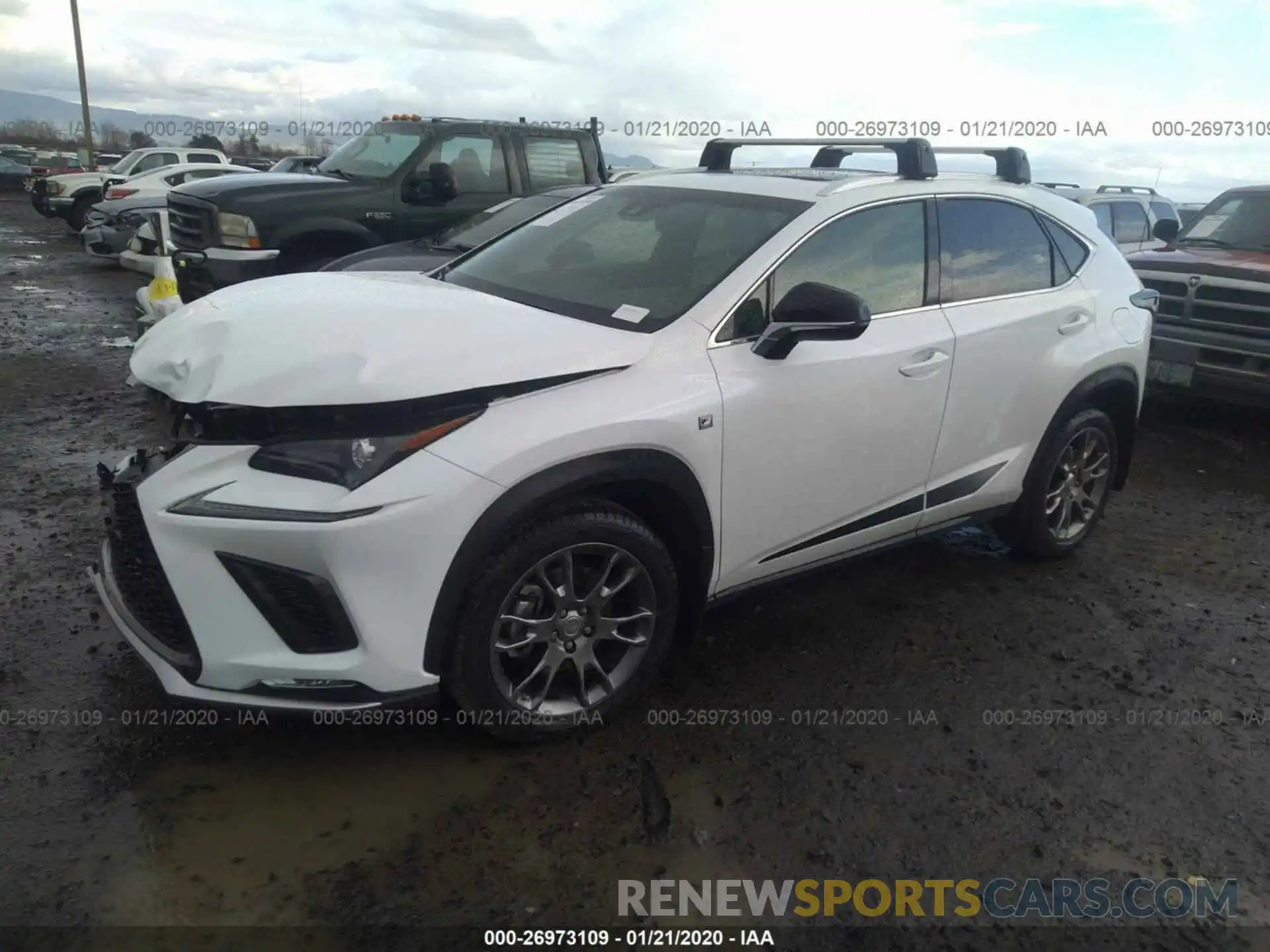 2 Фотография поврежденного автомобиля JTJBARBZ9K2207223 LEXUS NX 2019