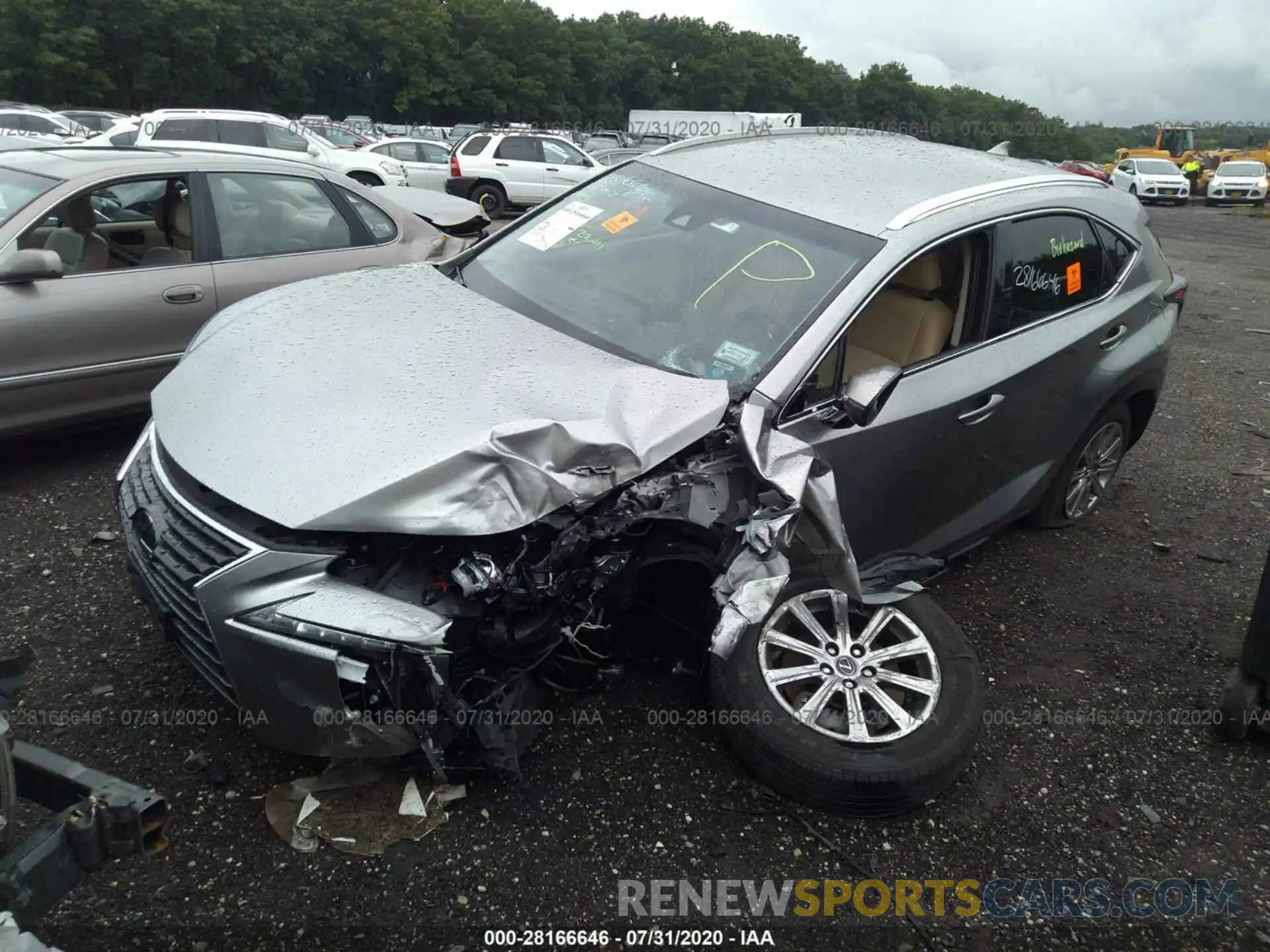 2 Фотография поврежденного автомобиля JTJBARBZ9K2212650 LEXUS NX 2019