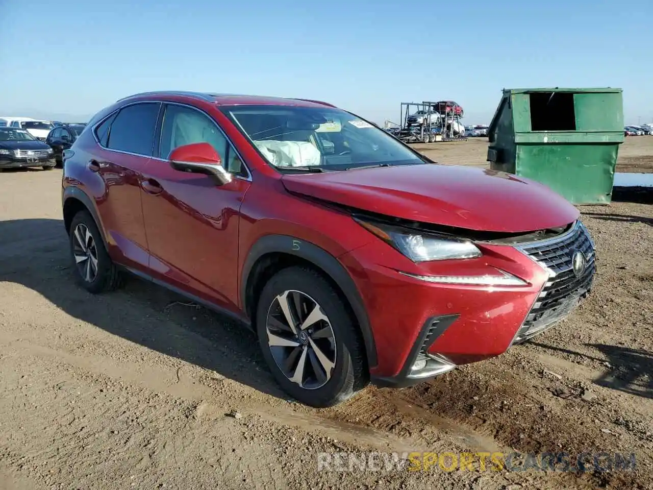 1 Photograph of a damaged car JTJBARBZ9K2214155 LEXUS NX 2019