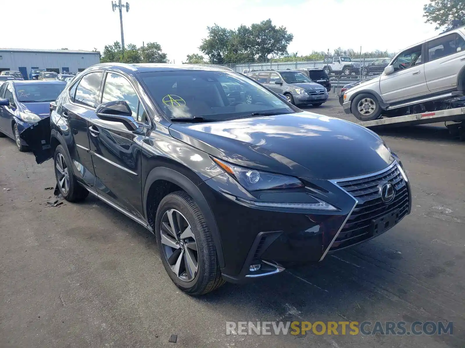 1 Photograph of a damaged car JTJBARBZXK2185958 LEXUS NX 2019