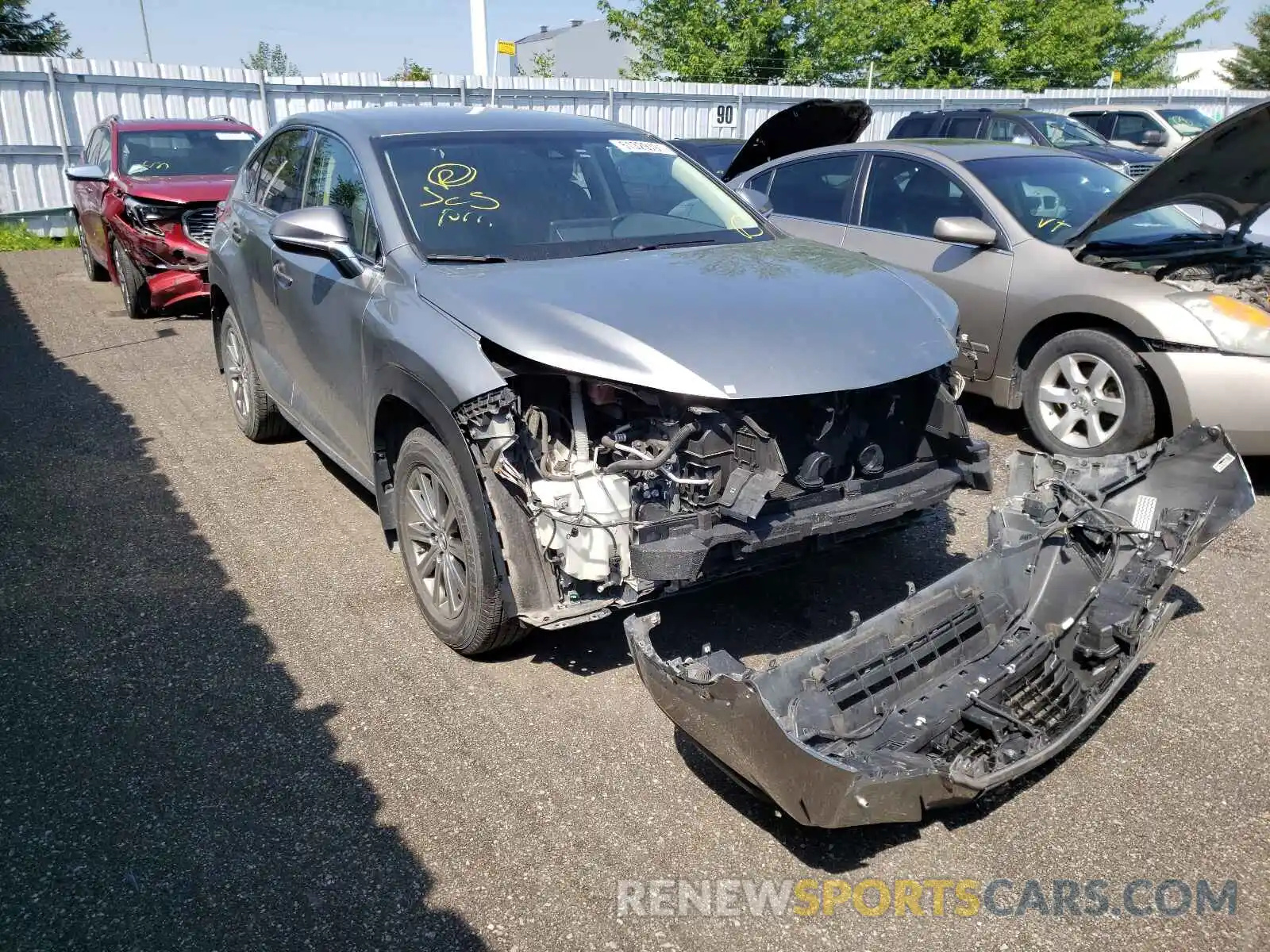 1 Photograph of a damaged car JTJBARBZXK2188813 LEXUS NX 2019