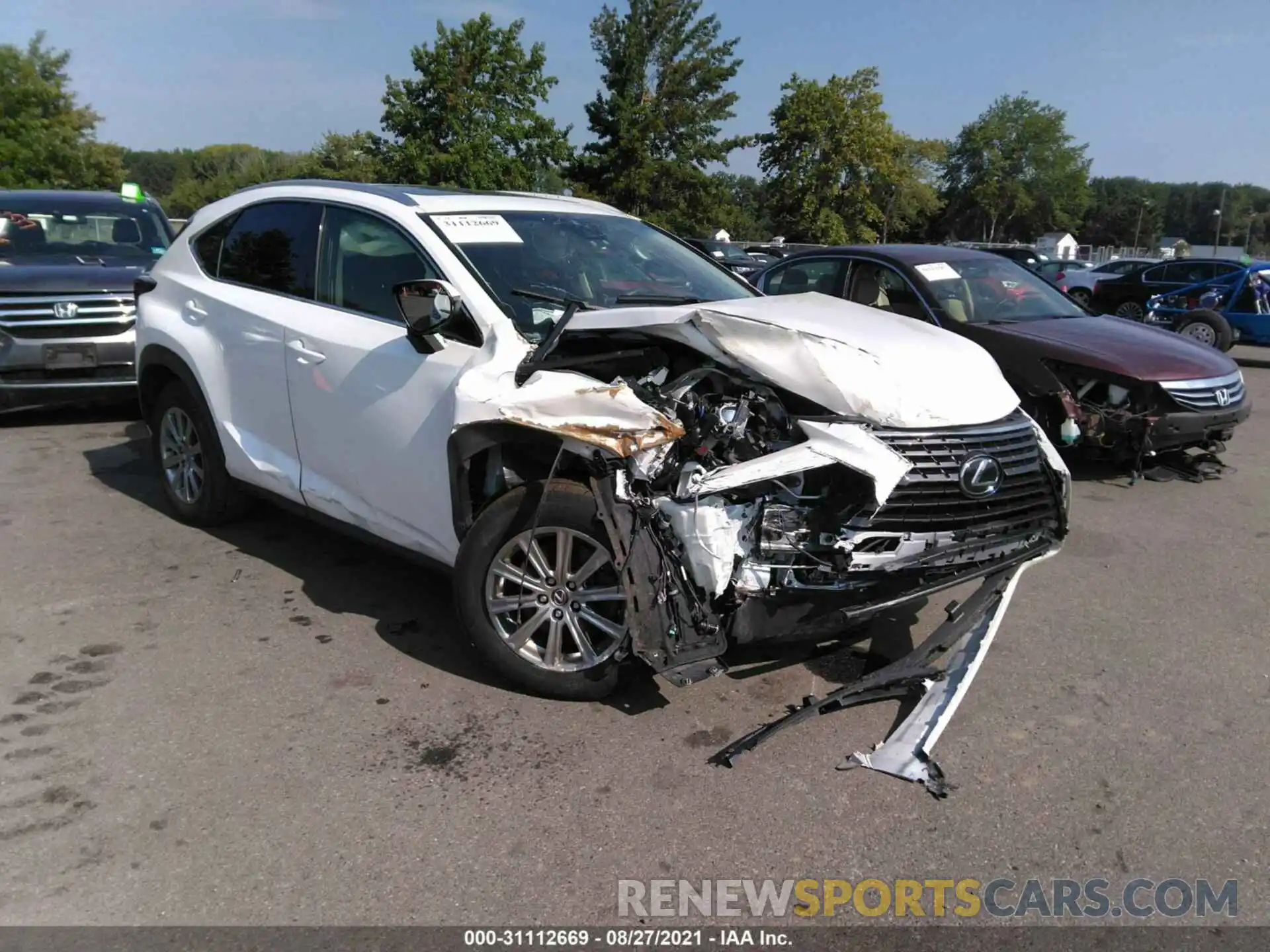 1 Photograph of a damaged car JTJBARBZXK2188892 LEXUS NX 2019