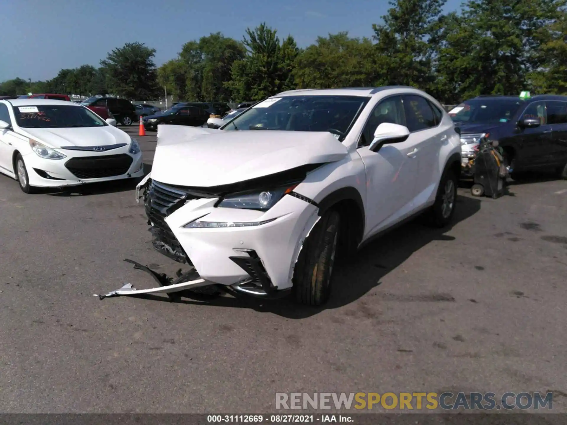 2 Фотография поврежденного автомобиля JTJBARBZXK2188892 LEXUS NX 2019