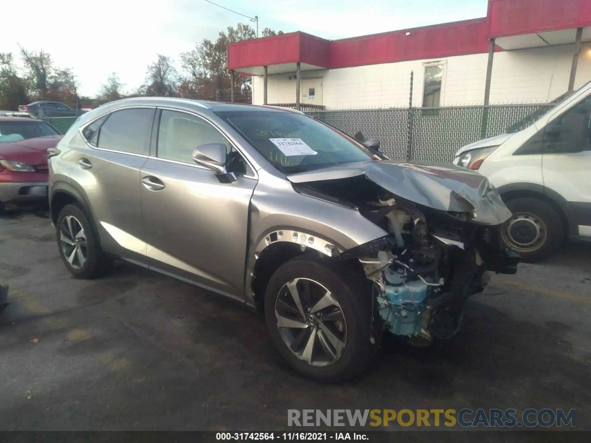 1 Photograph of a damaged car JTJBARBZXK2192134 LEXUS NX 2019