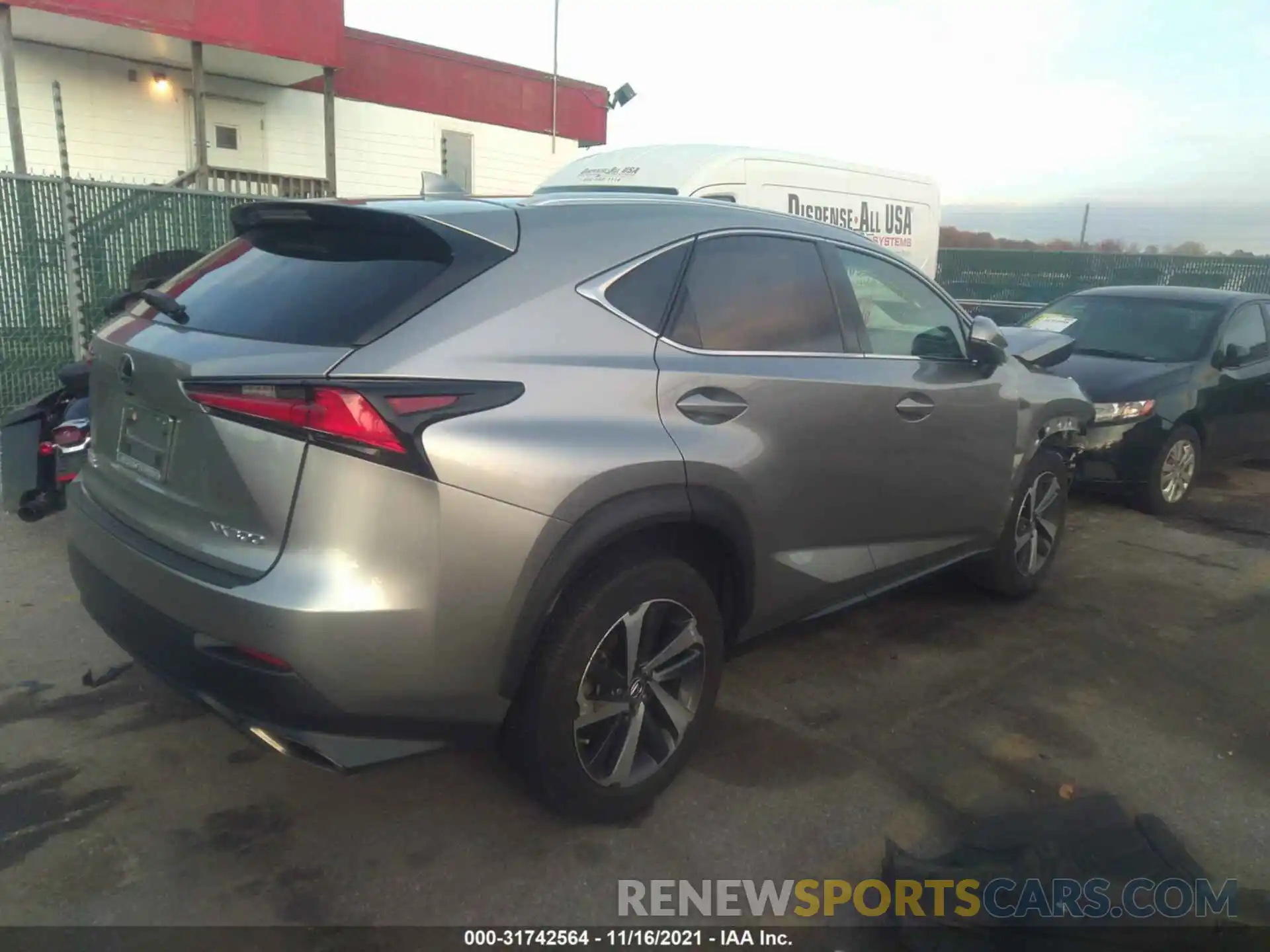 4 Фотография поврежденного автомобиля JTJBARBZXK2192134 LEXUS NX 2019