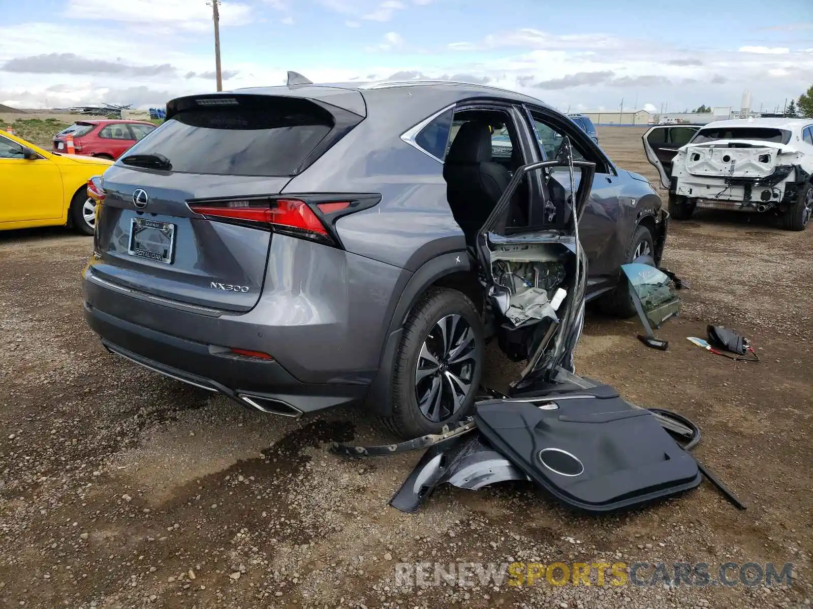 4 Фотография поврежденного автомобиля JTJBARBZXK2192621 LEXUS NX 2019