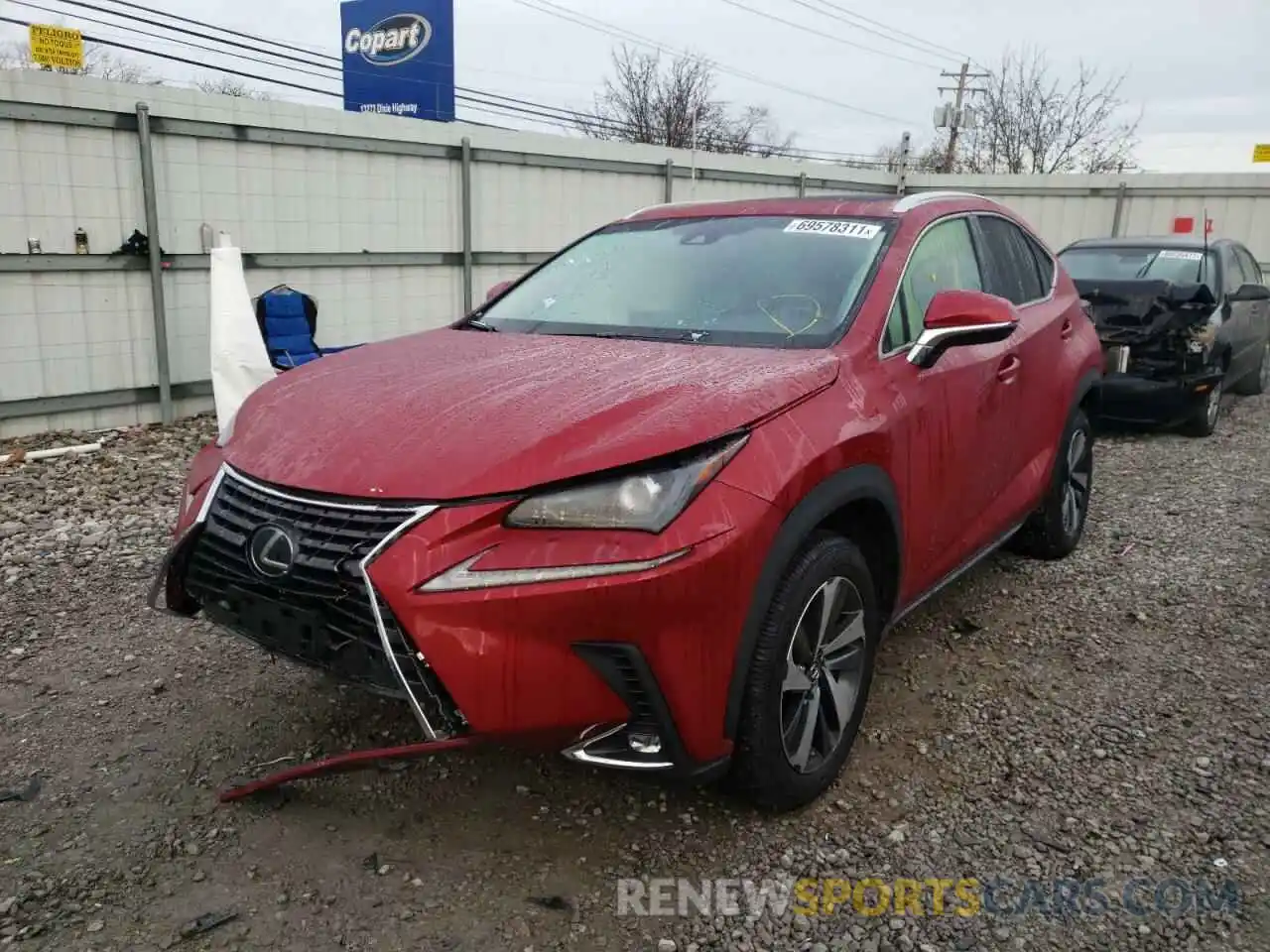 2 Photograph of a damaged car JTJBARBZXK2196765 LEXUS NX 2019