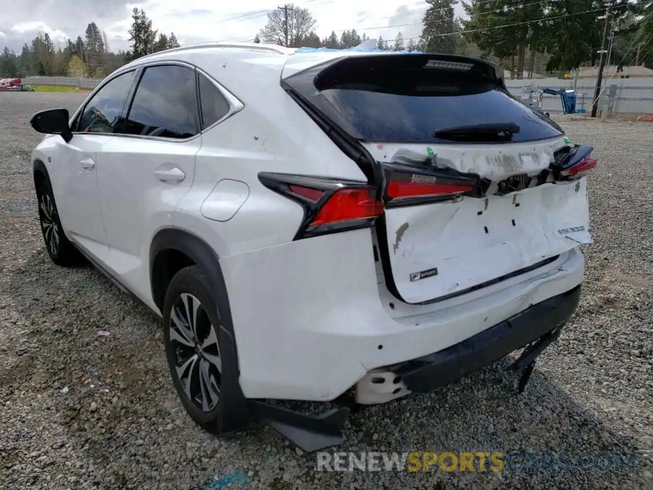 3 Фотография поврежденного автомобиля JTJBARBZXK2199214 LEXUS NX 2019