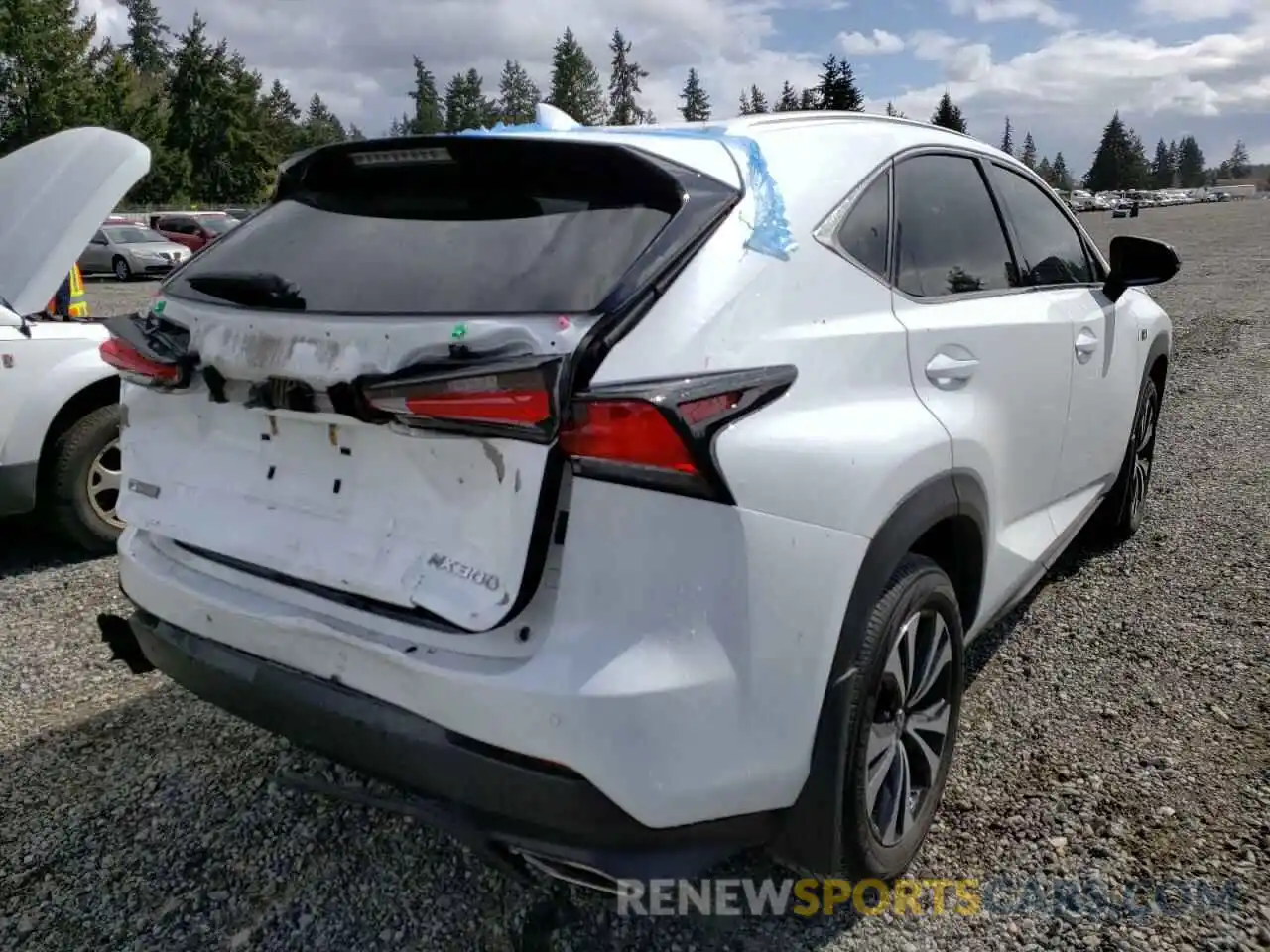 4 Фотография поврежденного автомобиля JTJBARBZXK2199214 LEXUS NX 2019