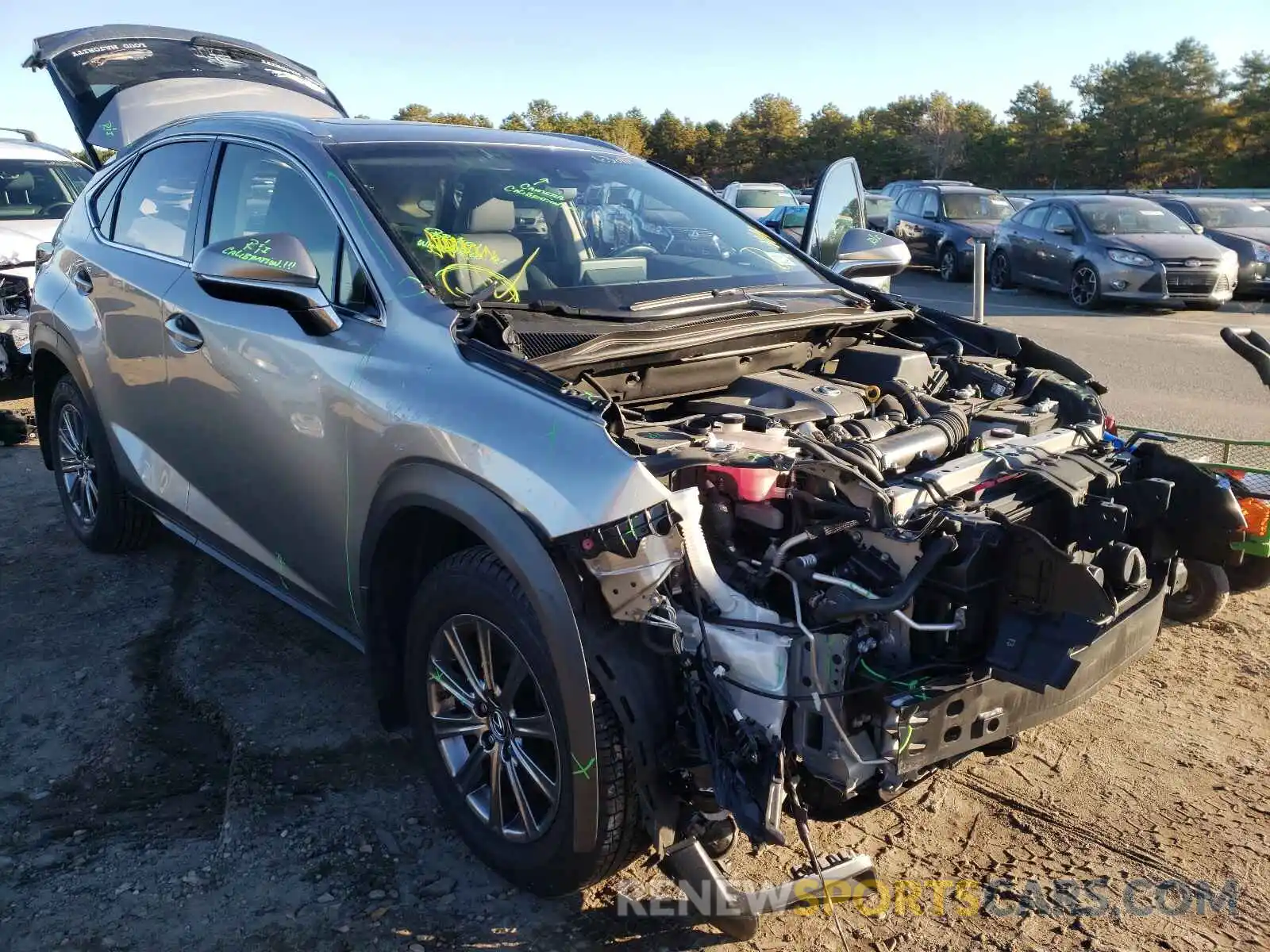 1 Photograph of a damaged car JTJBARBZXK2205383 LEXUS NX 2019