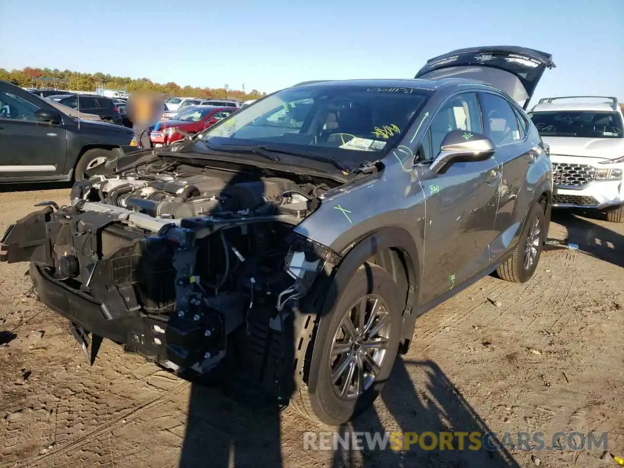 2 Photograph of a damaged car JTJBARBZXK2205383 LEXUS NX 2019