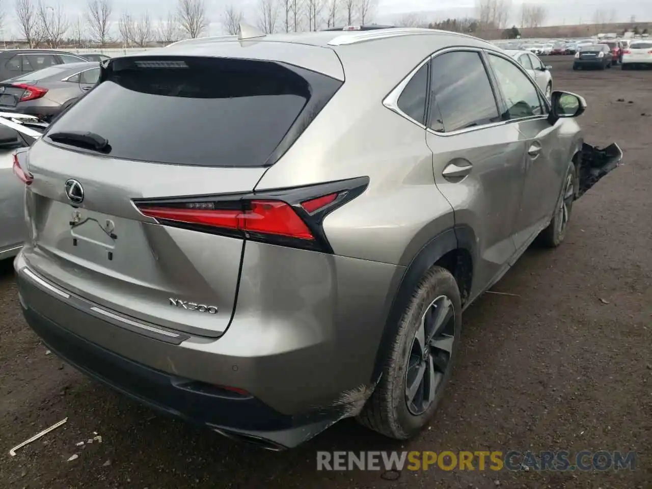 4 Фотография поврежденного автомобиля JTJBARBZXK2206372 LEXUS NX 2019