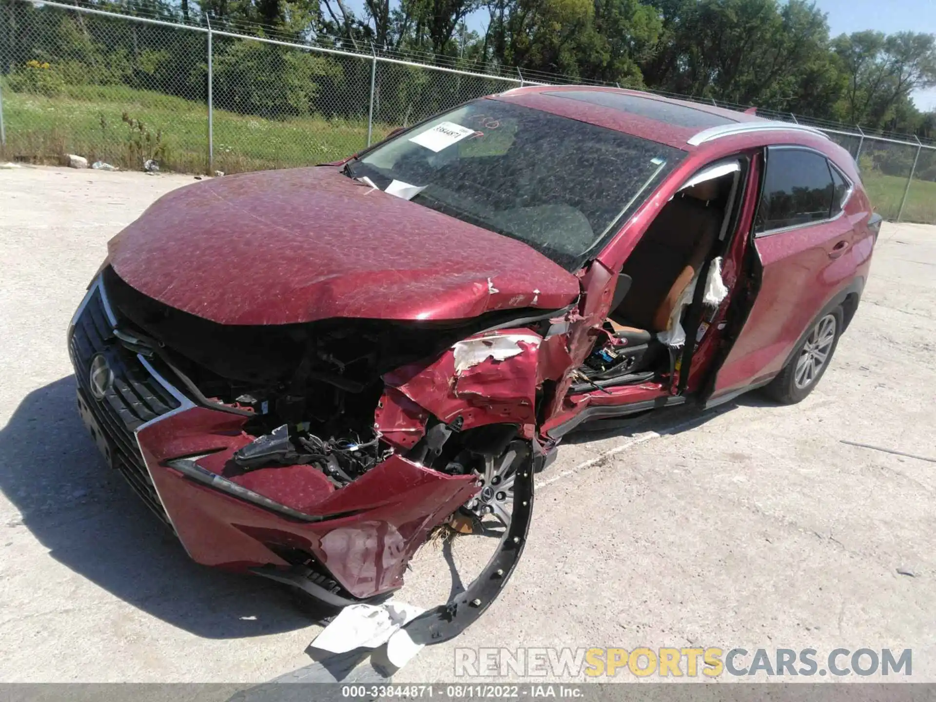 2 Photograph of a damaged car JTJBARBZXK2209112 LEXUS NX 2019