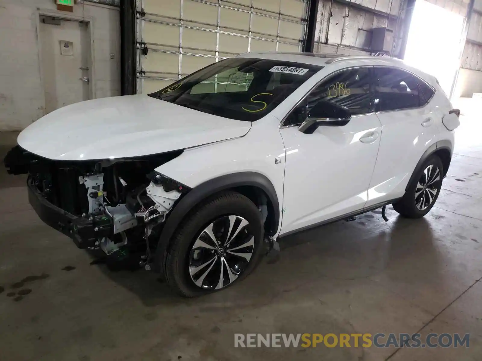 2 Фотография поврежденного автомобиля JTJBARBZXK2210423 LEXUS NX 2019