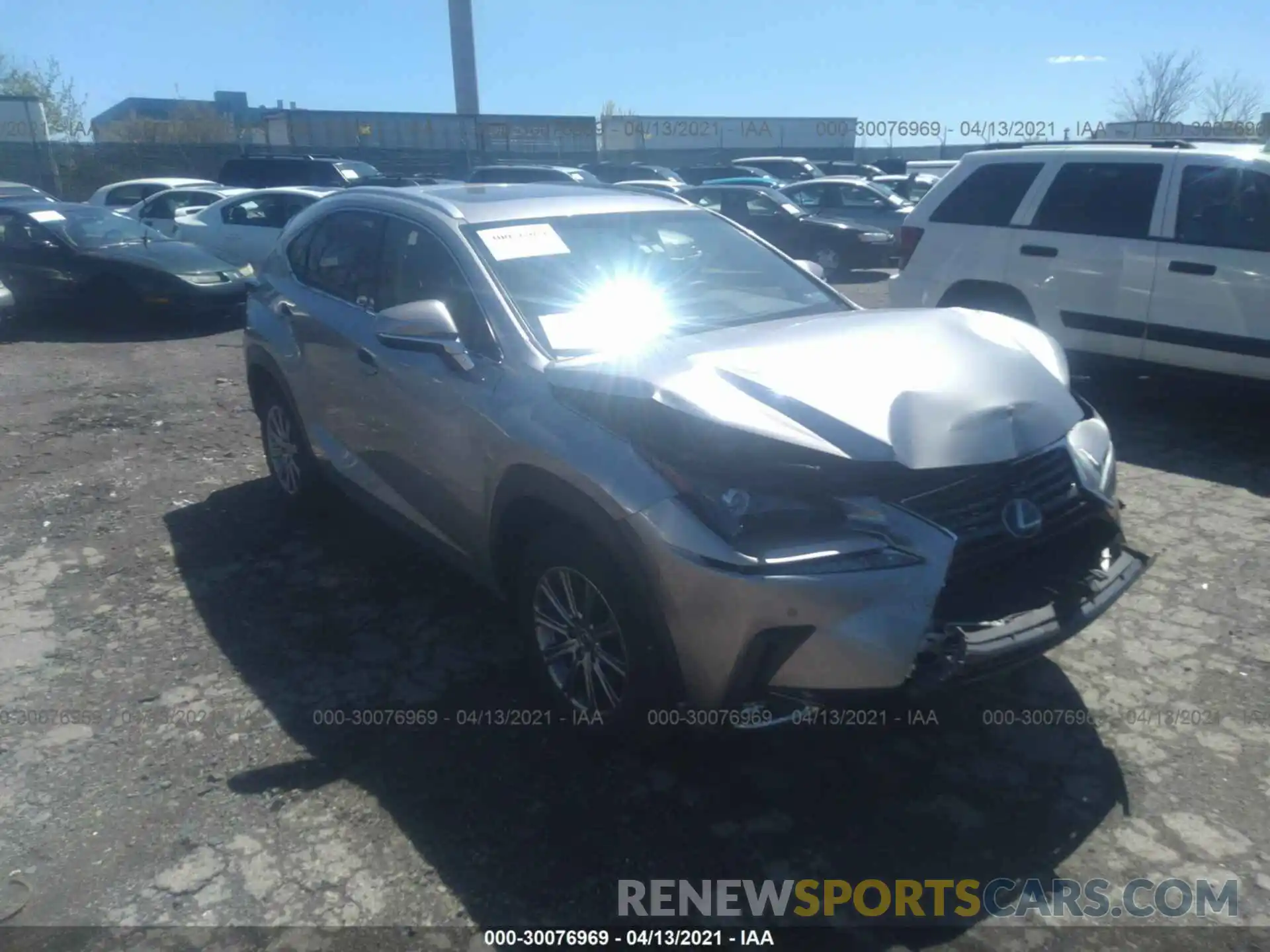 1 Фотография поврежденного автомобиля JTJBARBZXK2212236 LEXUS NX 2019