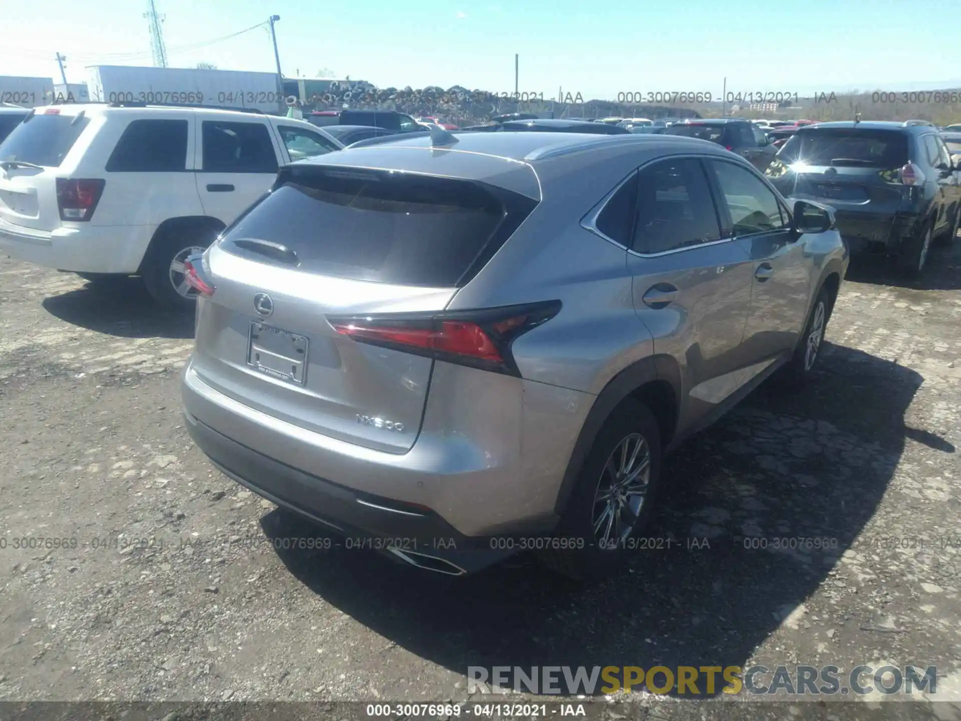 4 Фотография поврежденного автомобиля JTJBARBZXK2212236 LEXUS NX 2019