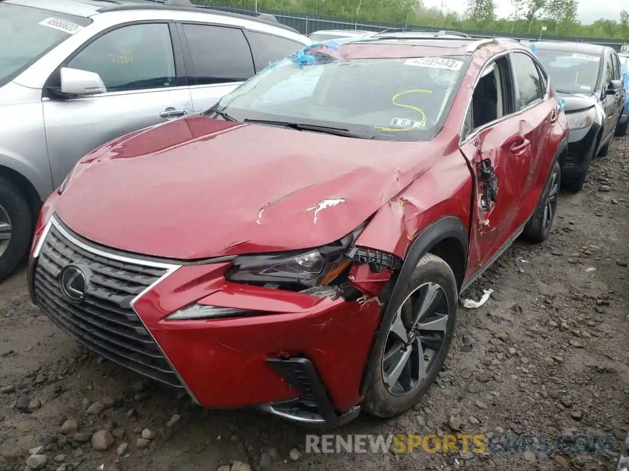 2 Photograph of a damaged car JTJBARBZXK2212284 LEXUS NX 2019