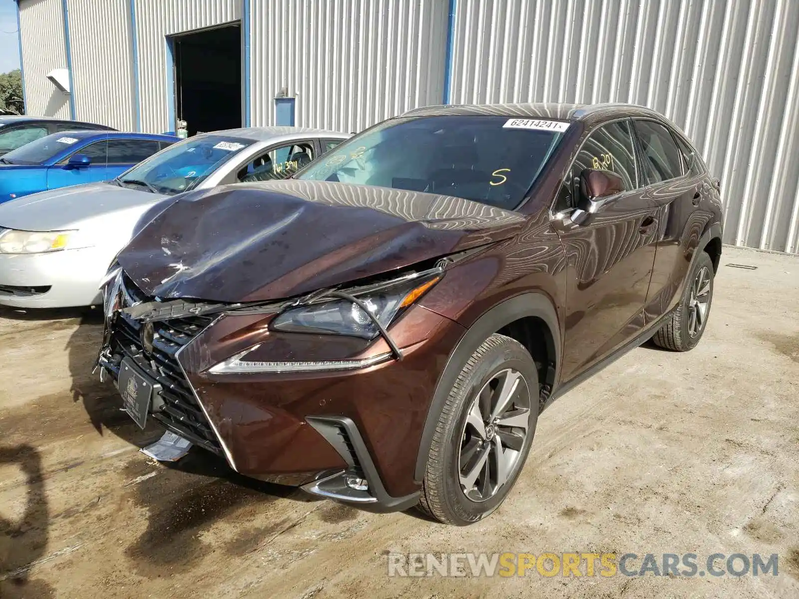 2 Фотография поврежденного автомобиля JTJBARBZXK2214309 LEXUS NX 2019