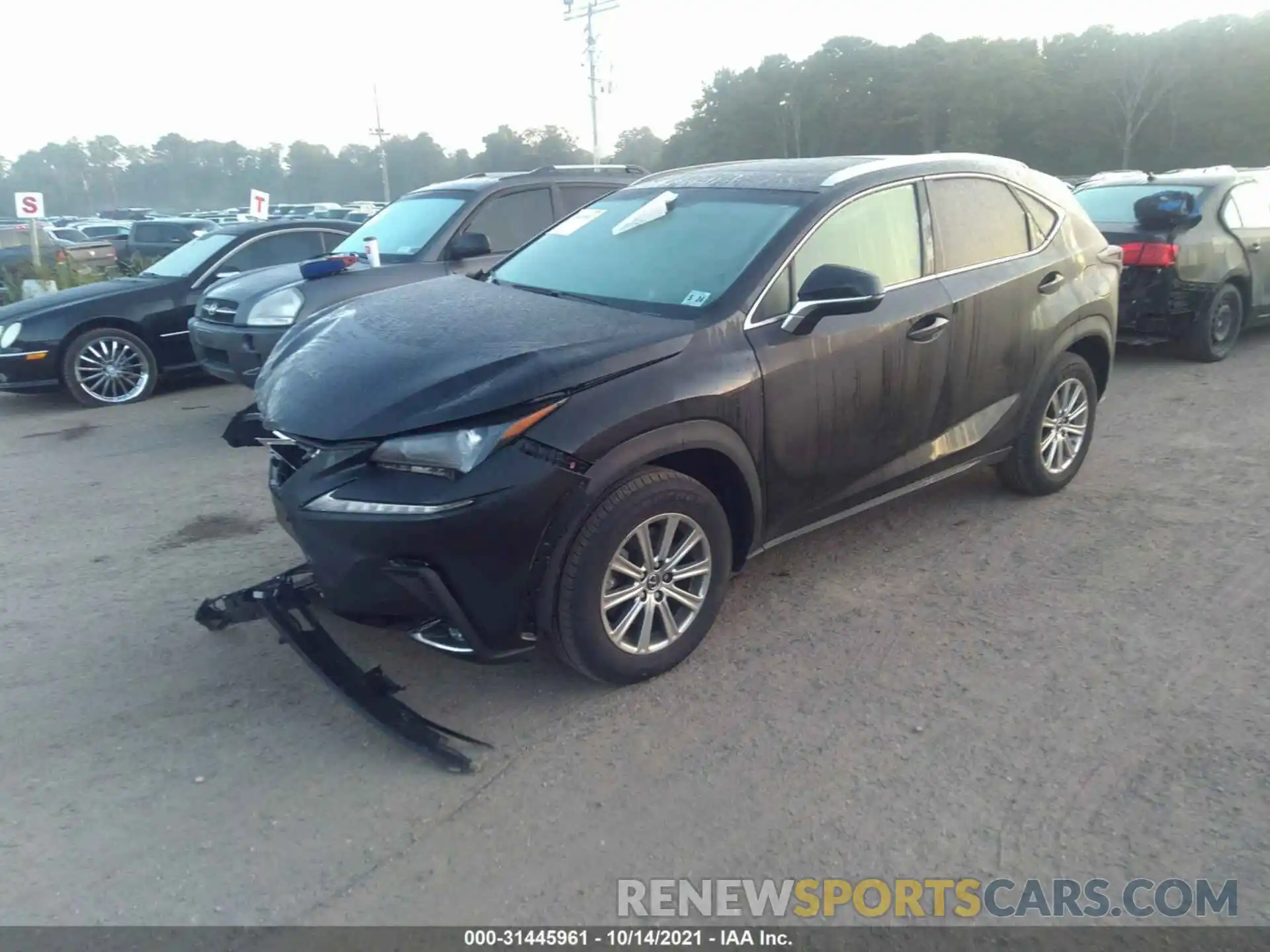 2 Photograph of a damaged car JTJBARBZXK2214407 LEXUS NX 2019