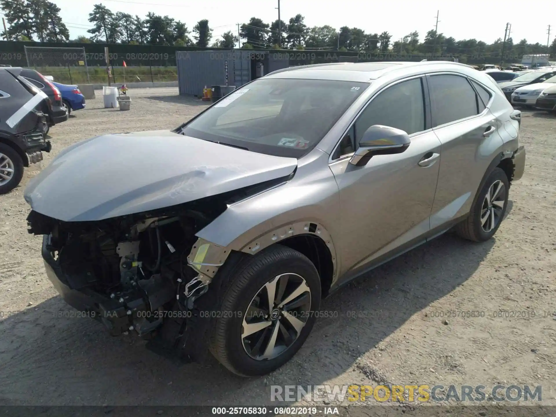 2 Фотография поврежденного автомобиля JTJBARBZXK2217355 LEXUS NX 2019