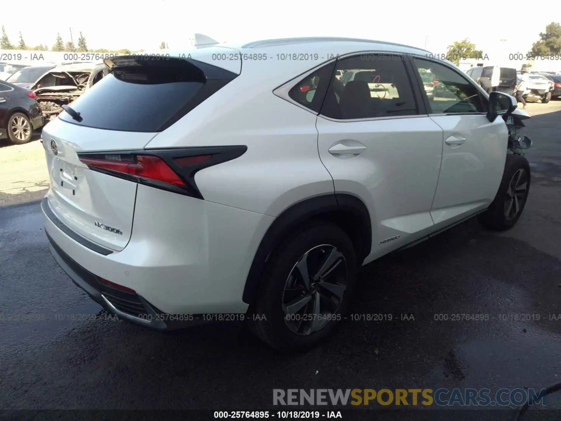 4 Фотография поврежденного автомобиля JTJBJRBZ0K2100433 LEXUS NX 2019