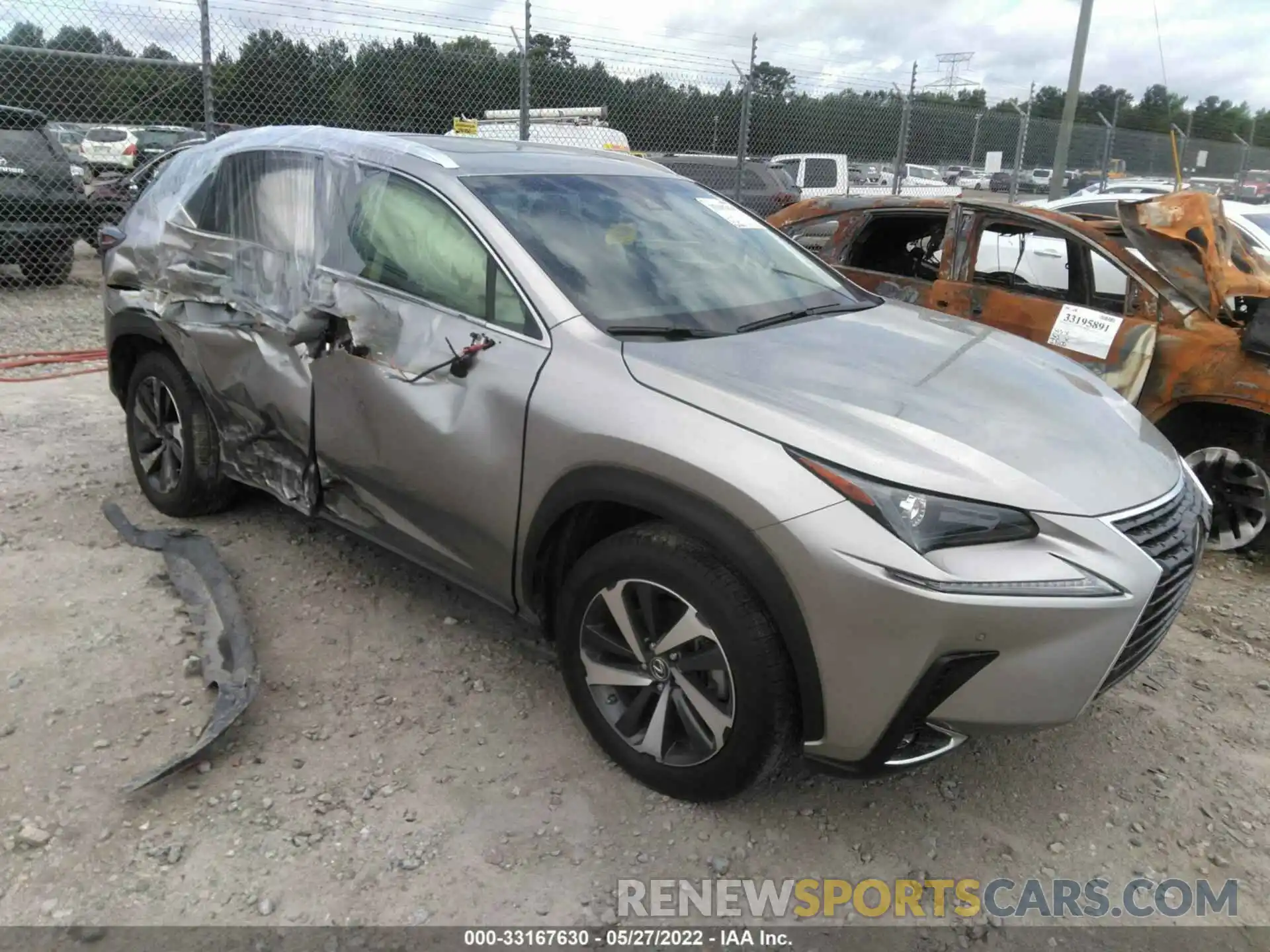 1 Photograph of a damaged car JTJBJRBZ0K2106703 LEXUS NX 2019