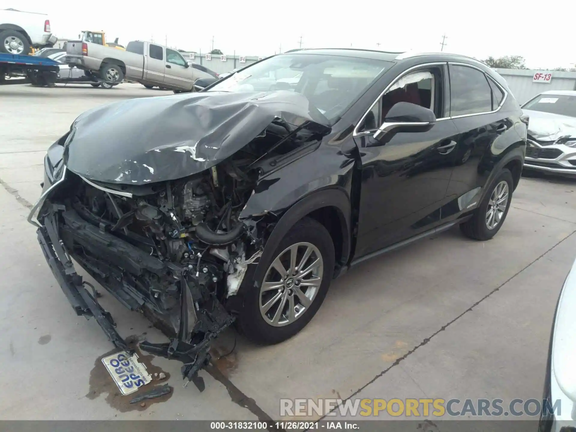 2 Фотография поврежденного автомобиля JTJBJRBZ0K2111125 LEXUS NX 2019