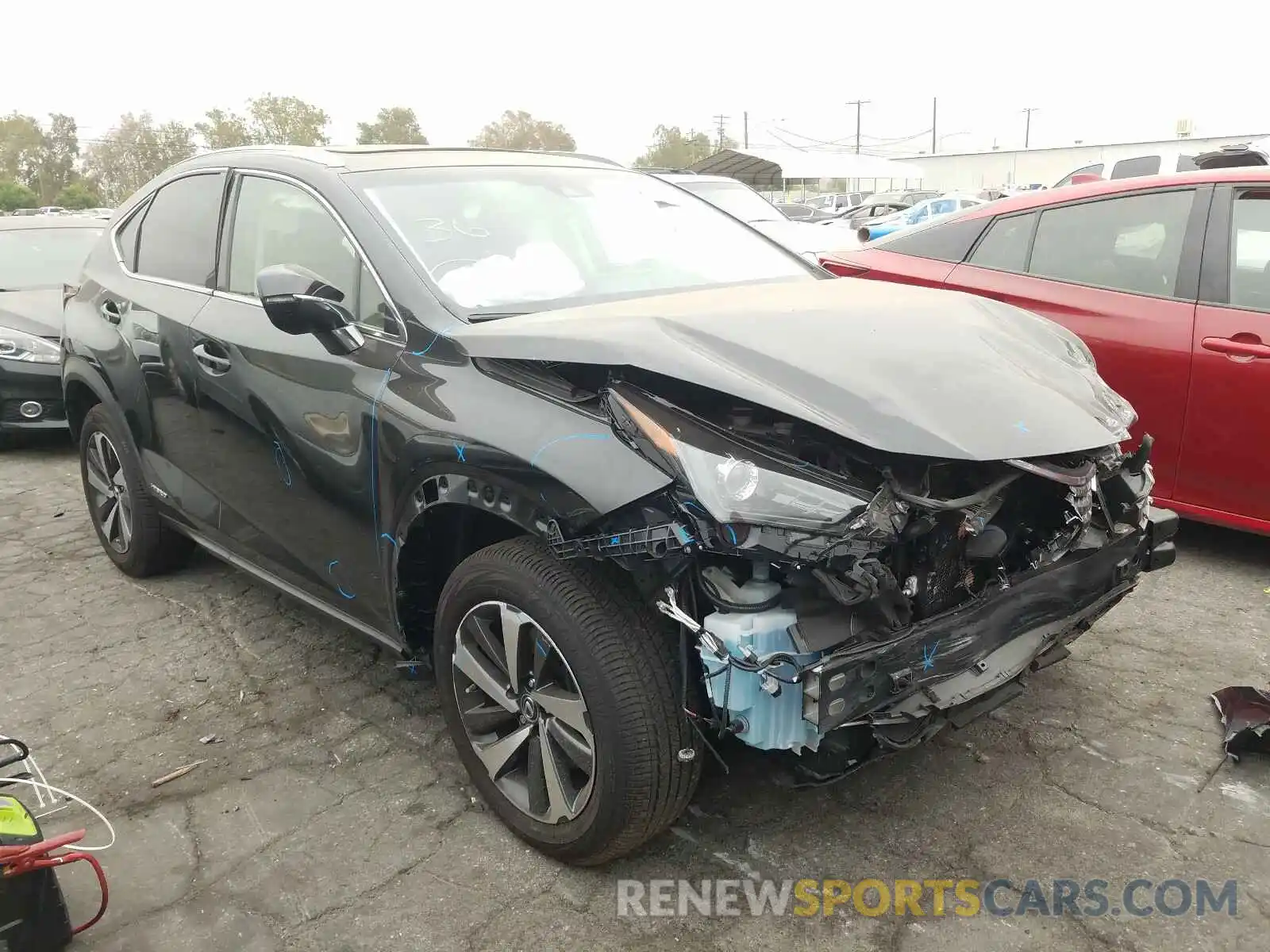 1 Photograph of a damaged car JTJBJRBZ0K2113215 LEXUS NX 2019