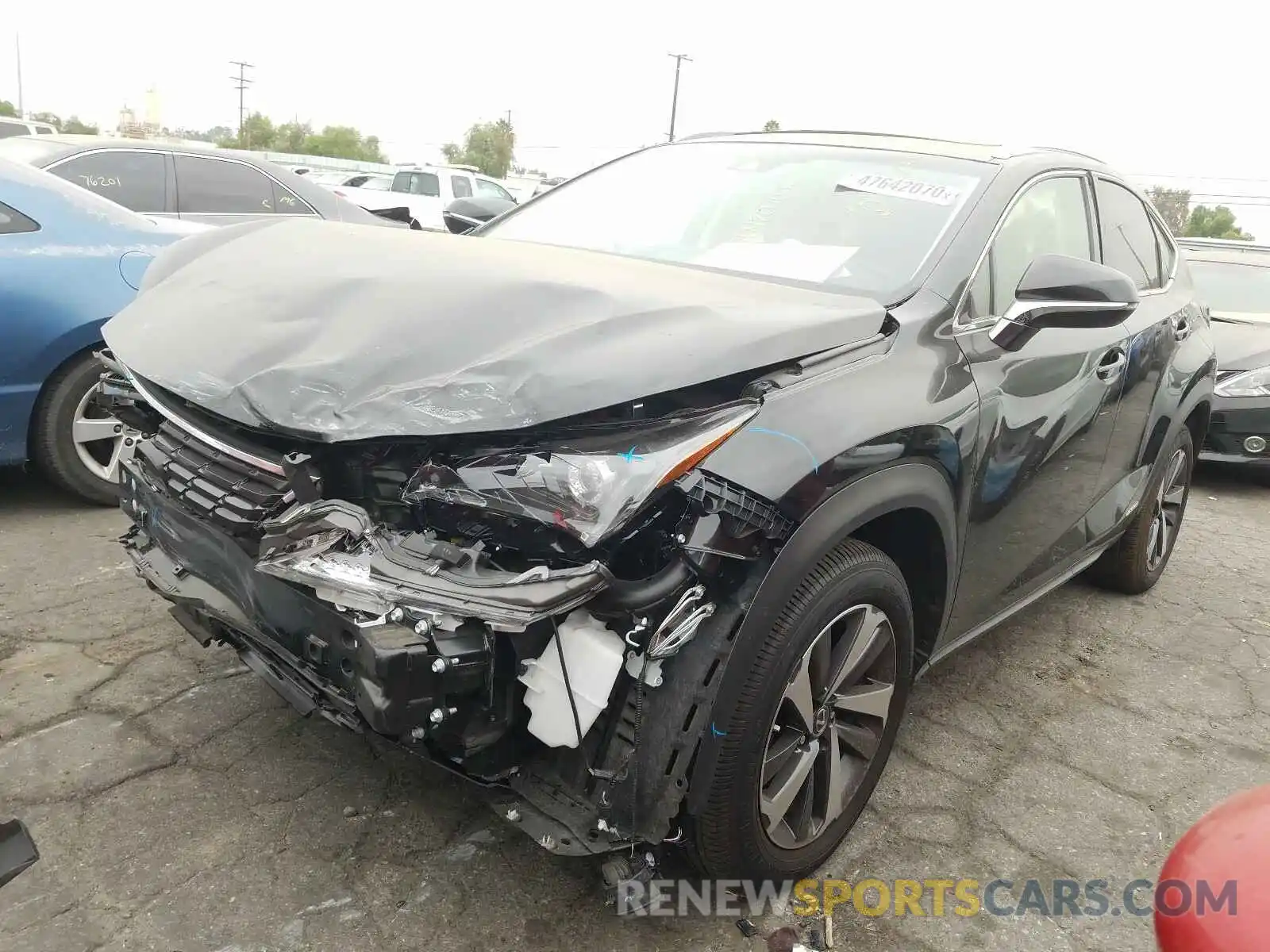 2 Фотография поврежденного автомобиля JTJBJRBZ0K2113215 LEXUS NX 2019