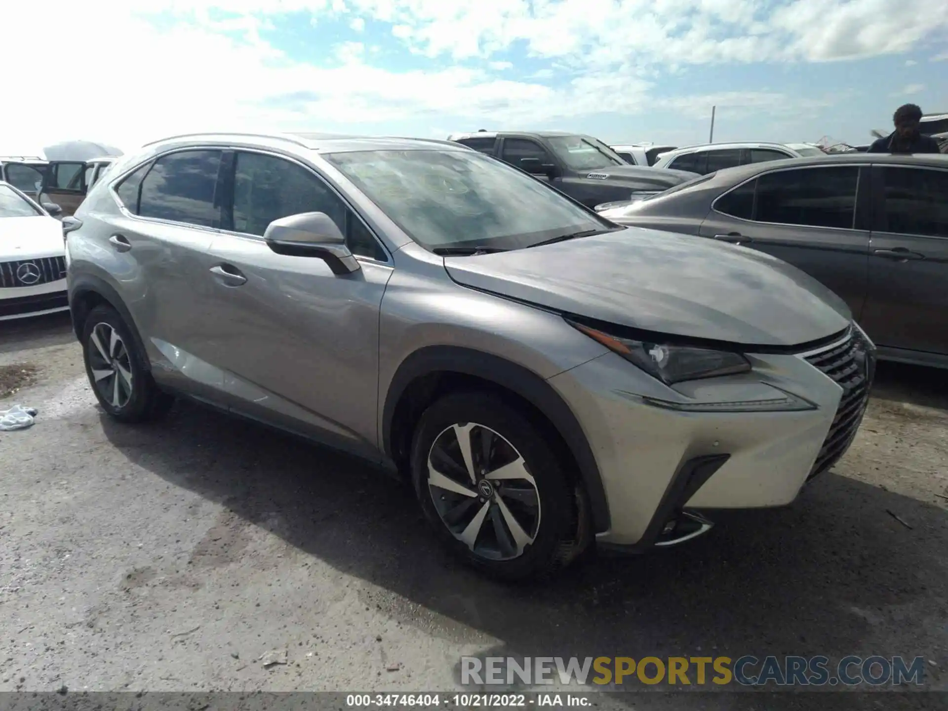 1 Photograph of a damaged car JTJBJRBZ0K2119628 LEXUS NX 2019