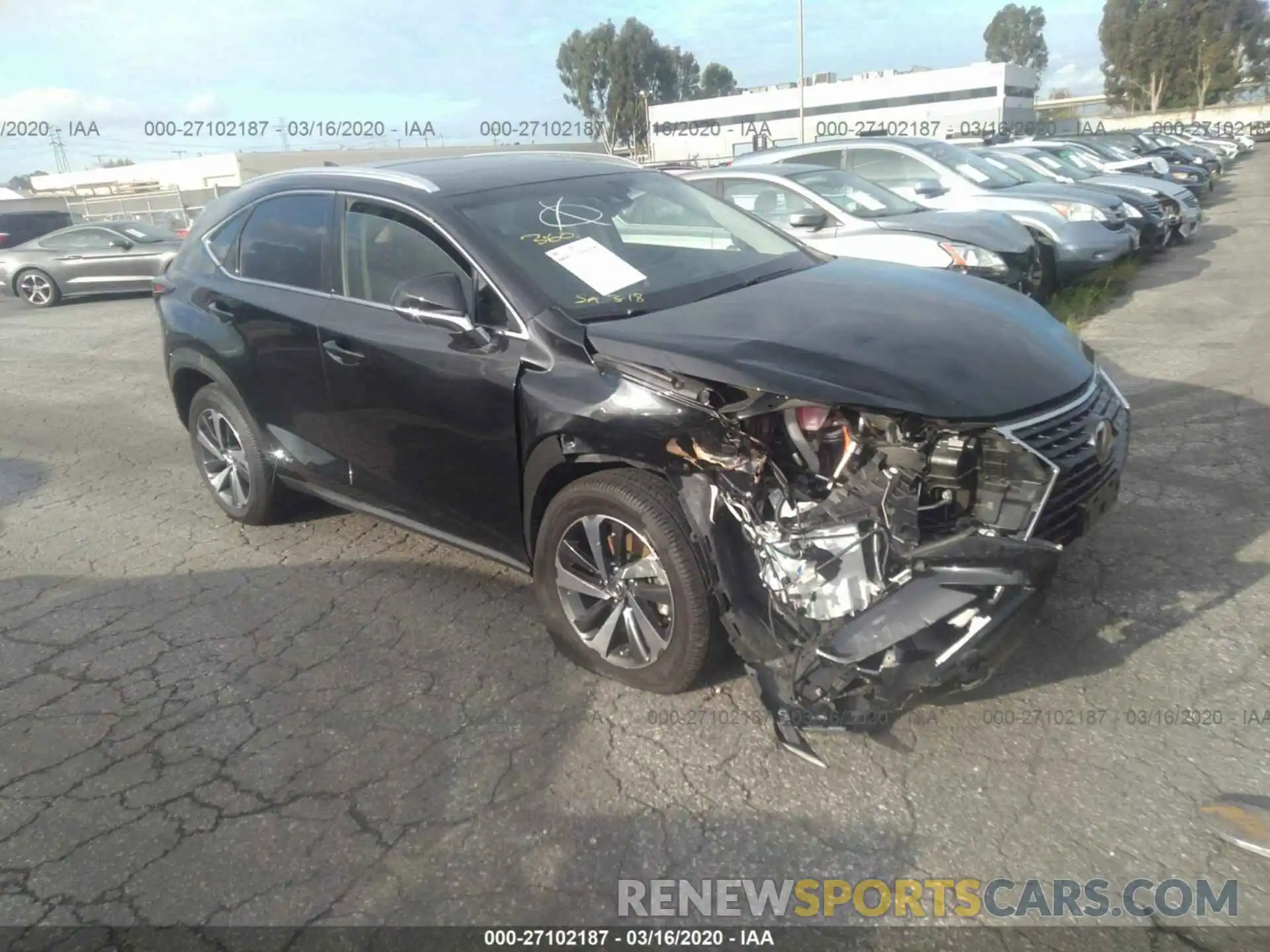 1 Photograph of a damaged car JTJBJRBZ1K2098160 LEXUS NX 2019