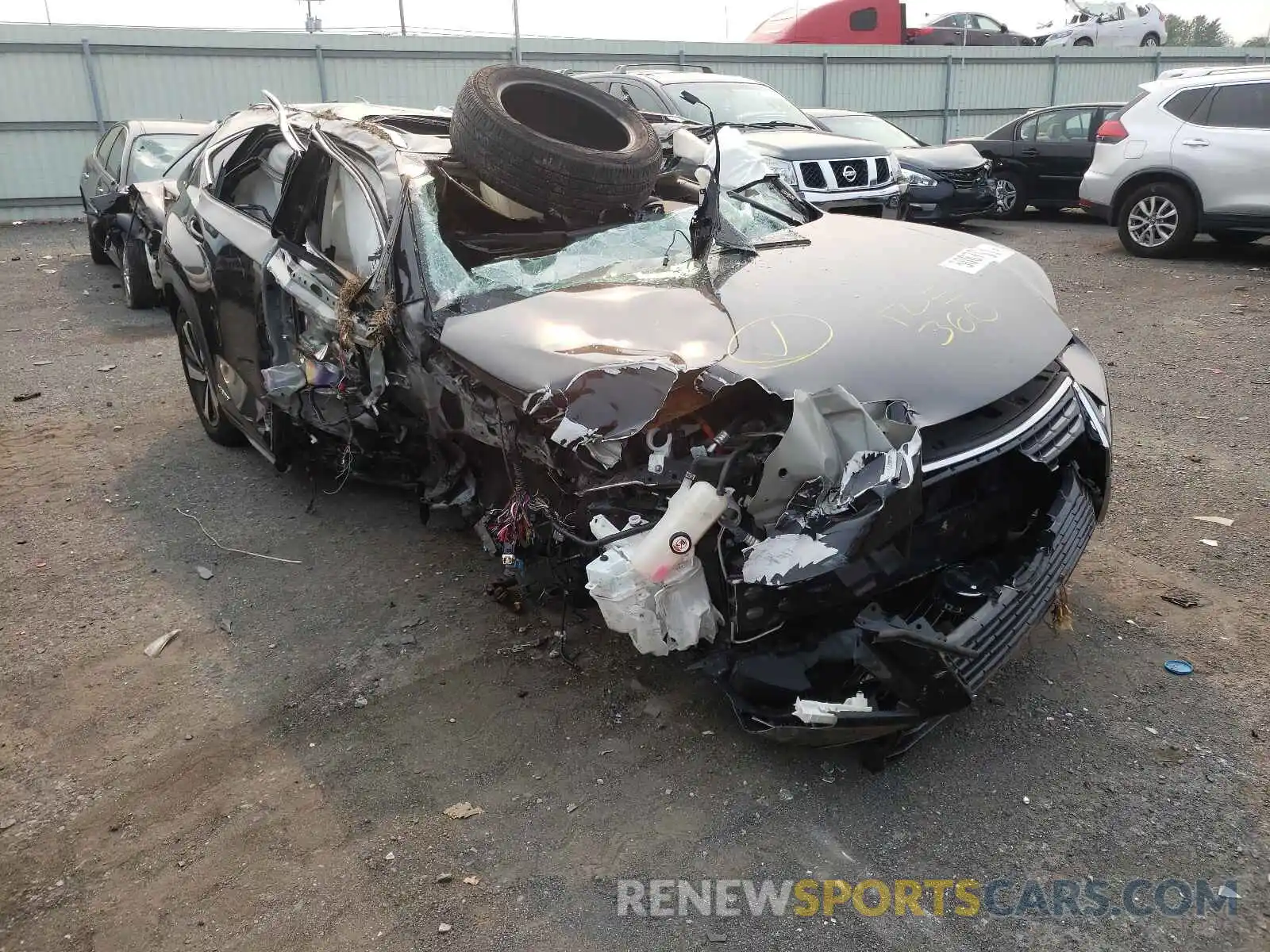 1 Photograph of a damaged car JTJBJRBZ1K2098711 LEXUS NX 2019