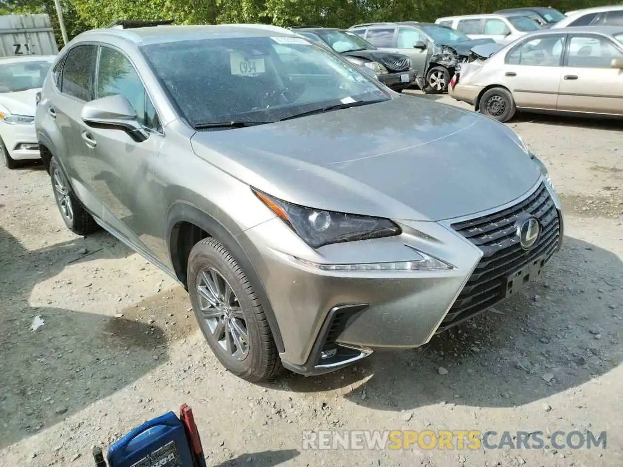 1 Photograph of a damaged car JTJBJRBZ1K2107083 LEXUS NX 2019