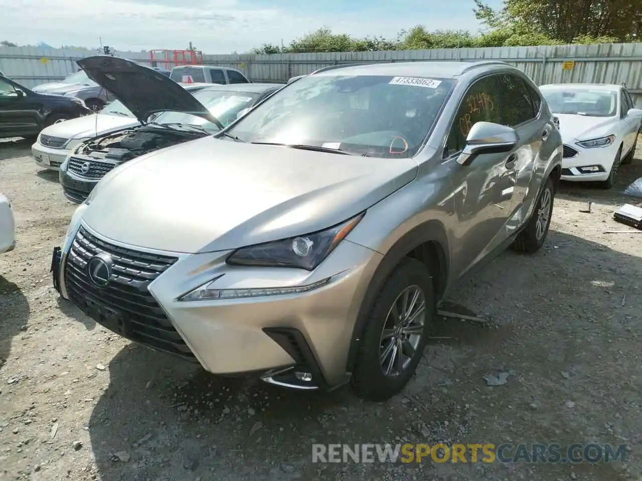 2 Photograph of a damaged car JTJBJRBZ1K2107083 LEXUS NX 2019